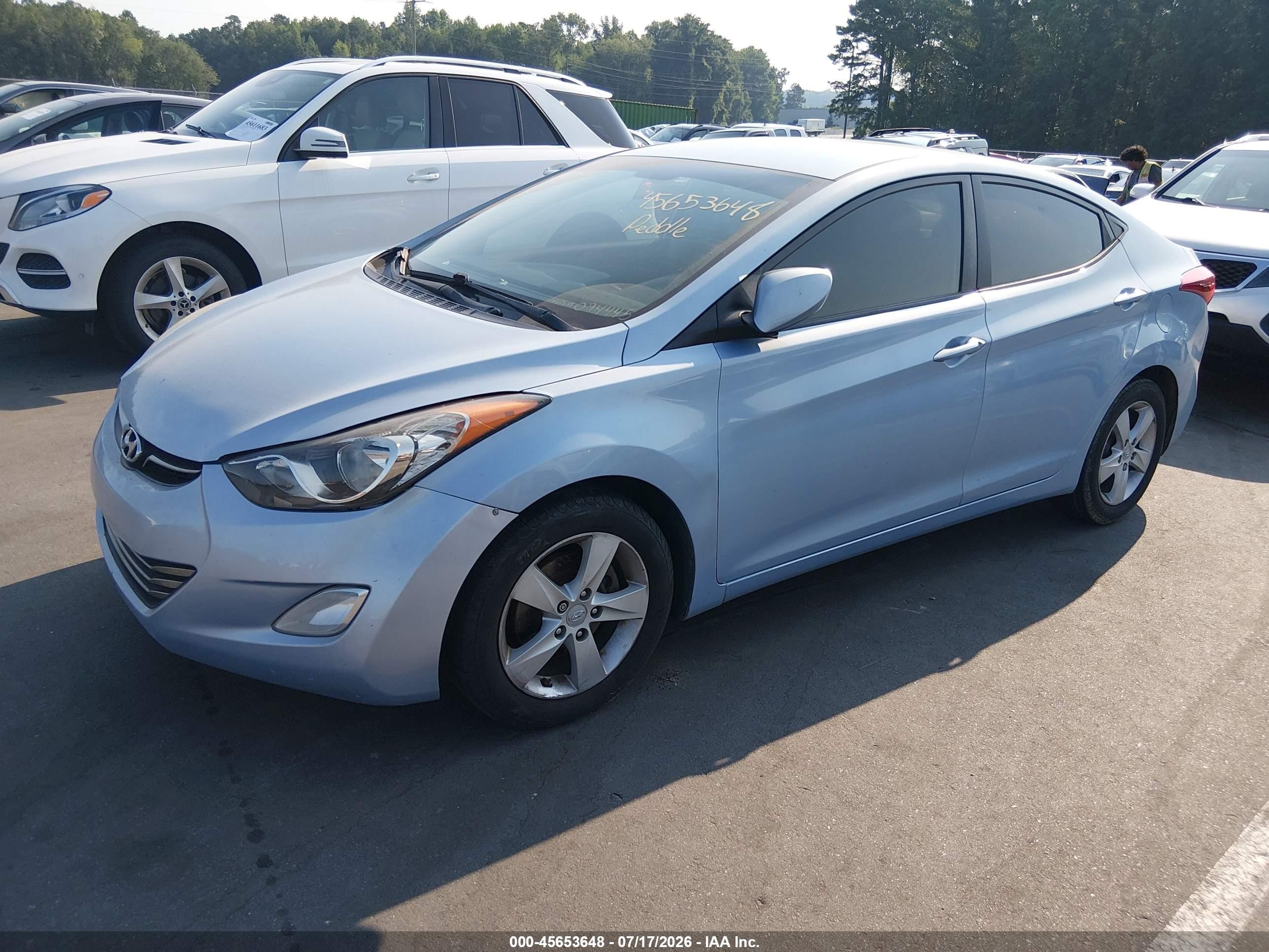 2011 Hyundai Elantra Gls (ulsan Plant) Blue vin: KMHDH4AE7BU094445