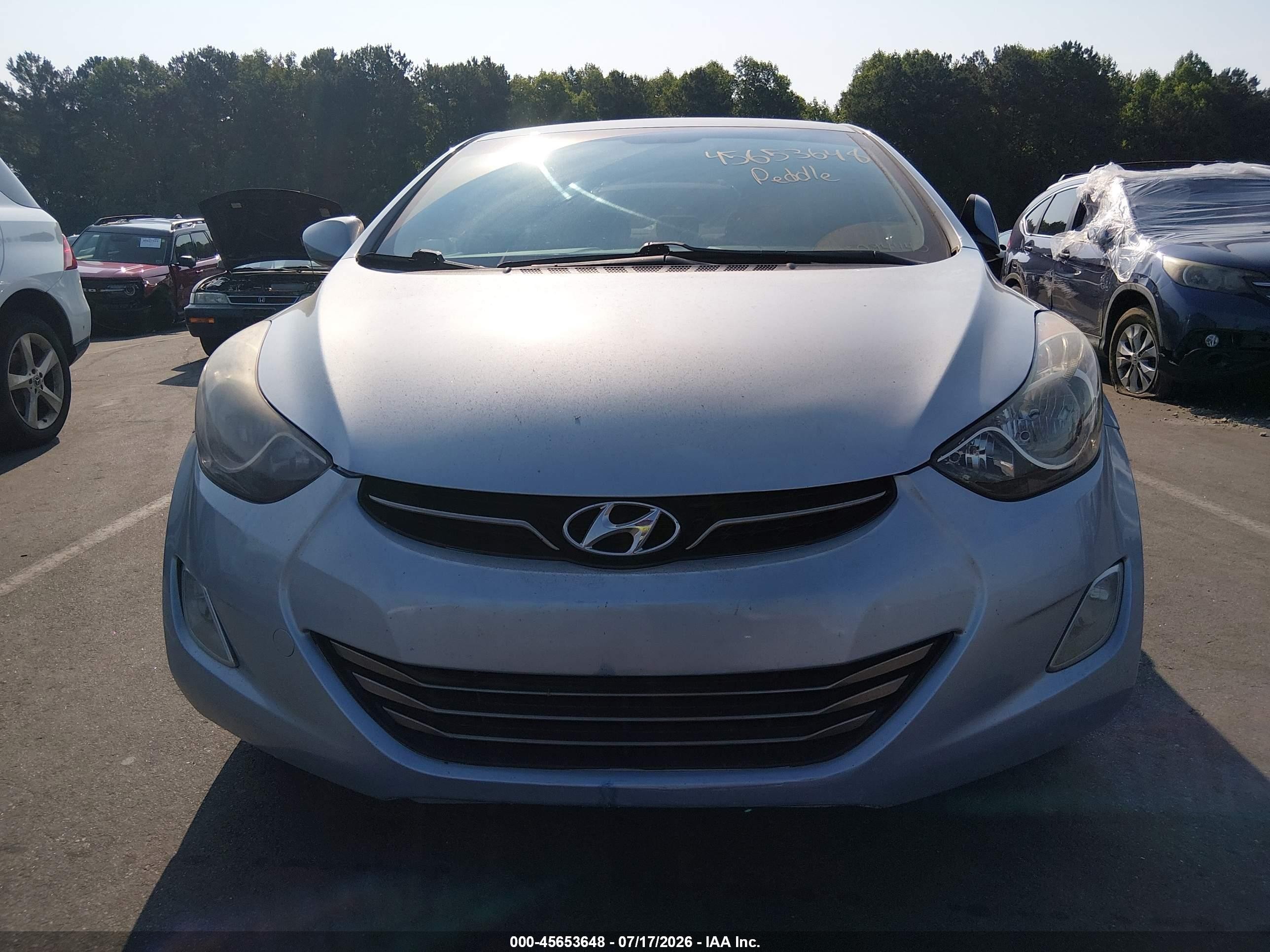 2011 Hyundai Elantra Gls (ulsan Plant) Blue vin: KMHDH4AE7BU094445