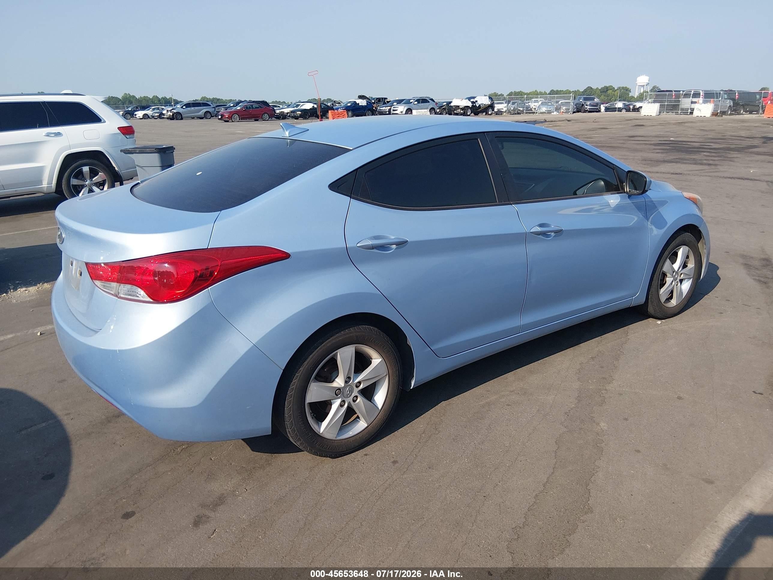 2011 Hyundai Elantra Gls (ulsan Plant) Blue vin: KMHDH4AE7BU094445