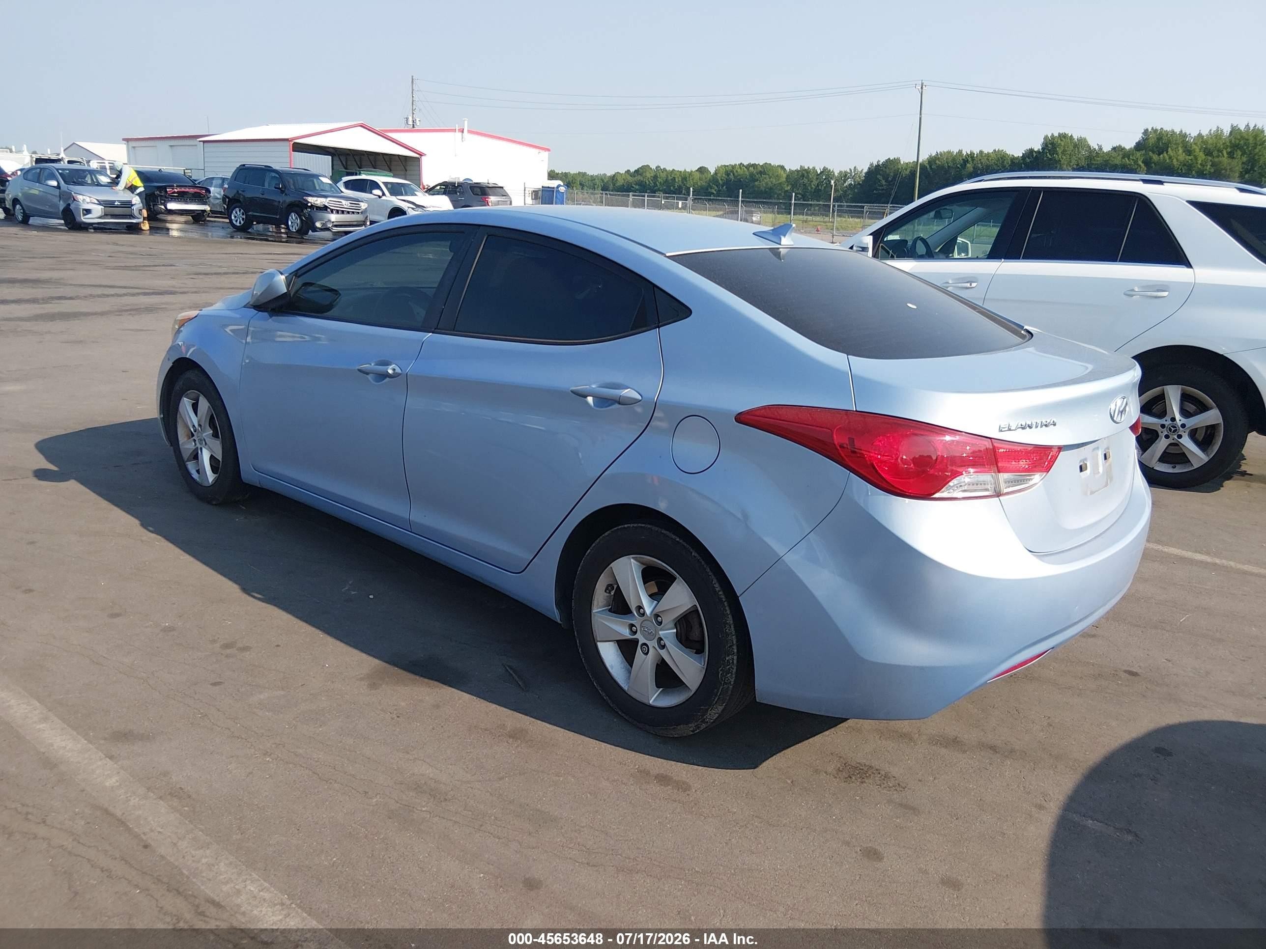 2011 Hyundai Elantra Gls (ulsan Plant) Blue vin: KMHDH4AE7BU094445