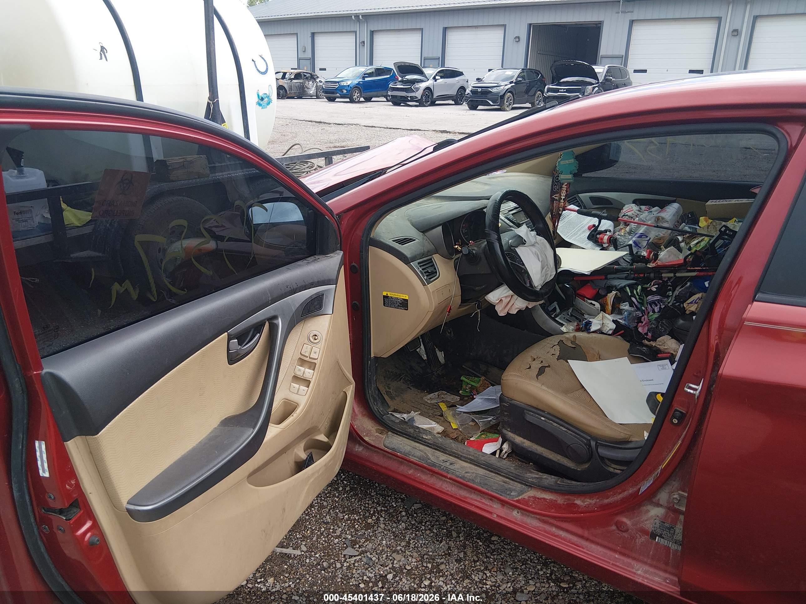 2011 Hyundai Elantra Limited (ulsan Plant) Red vin: KMHDH4AE7BU105184