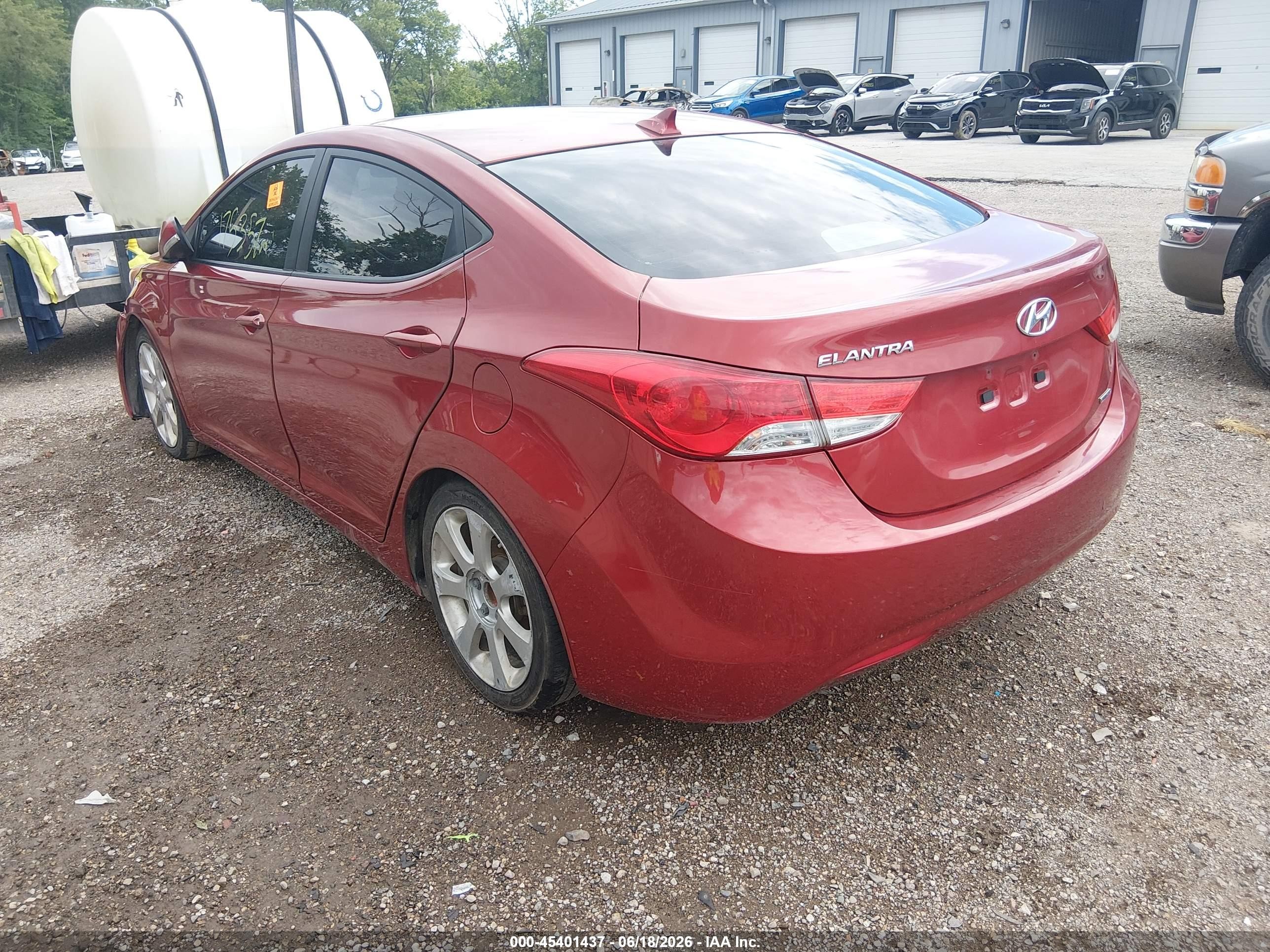 2011 Hyundai Elantra Limited (ulsan Plant) Red vin: KMHDH4AE7BU105184