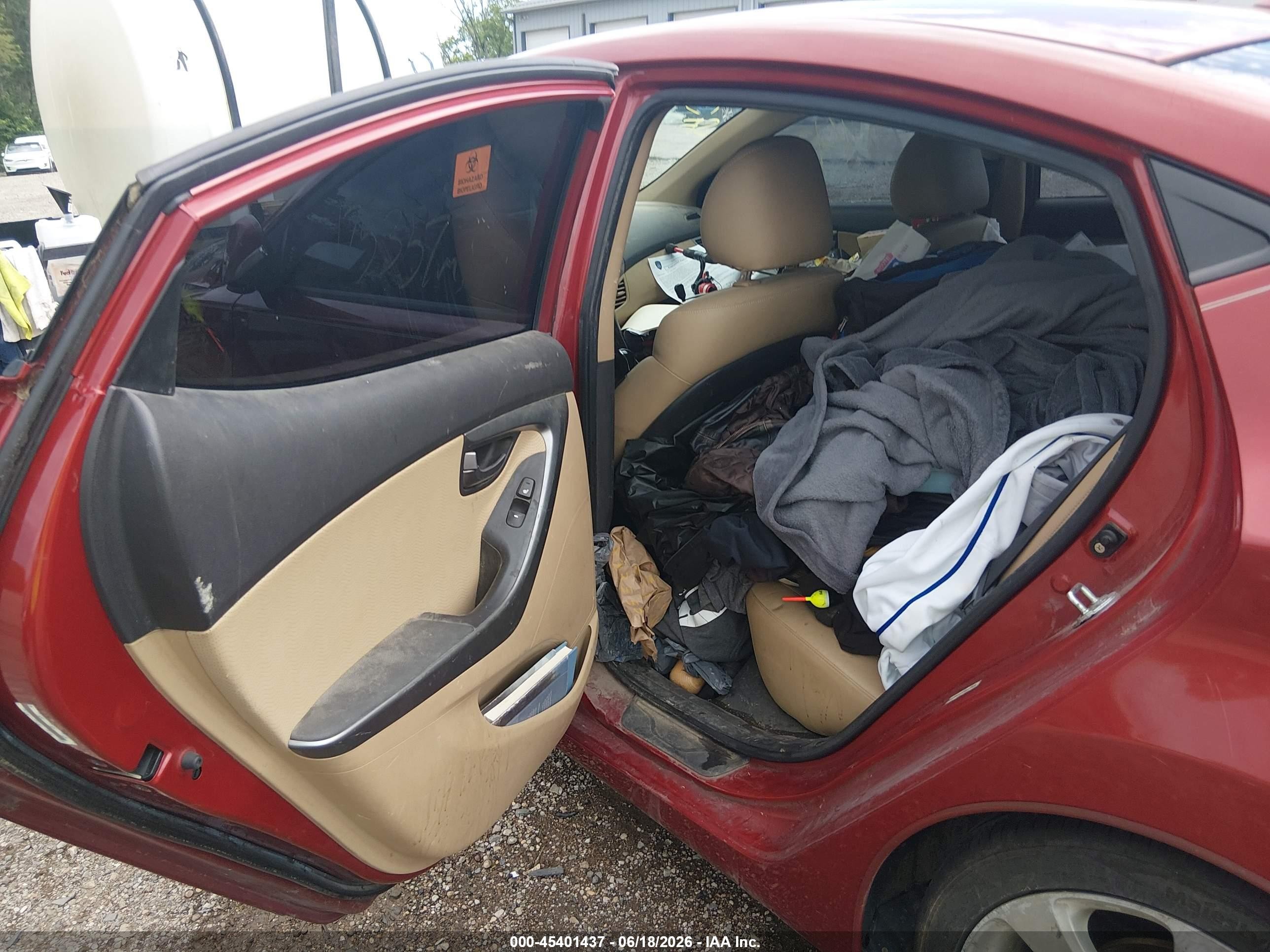 2011 Hyundai Elantra Limited (ulsan Plant) Red vin: KMHDH4AE7BU105184