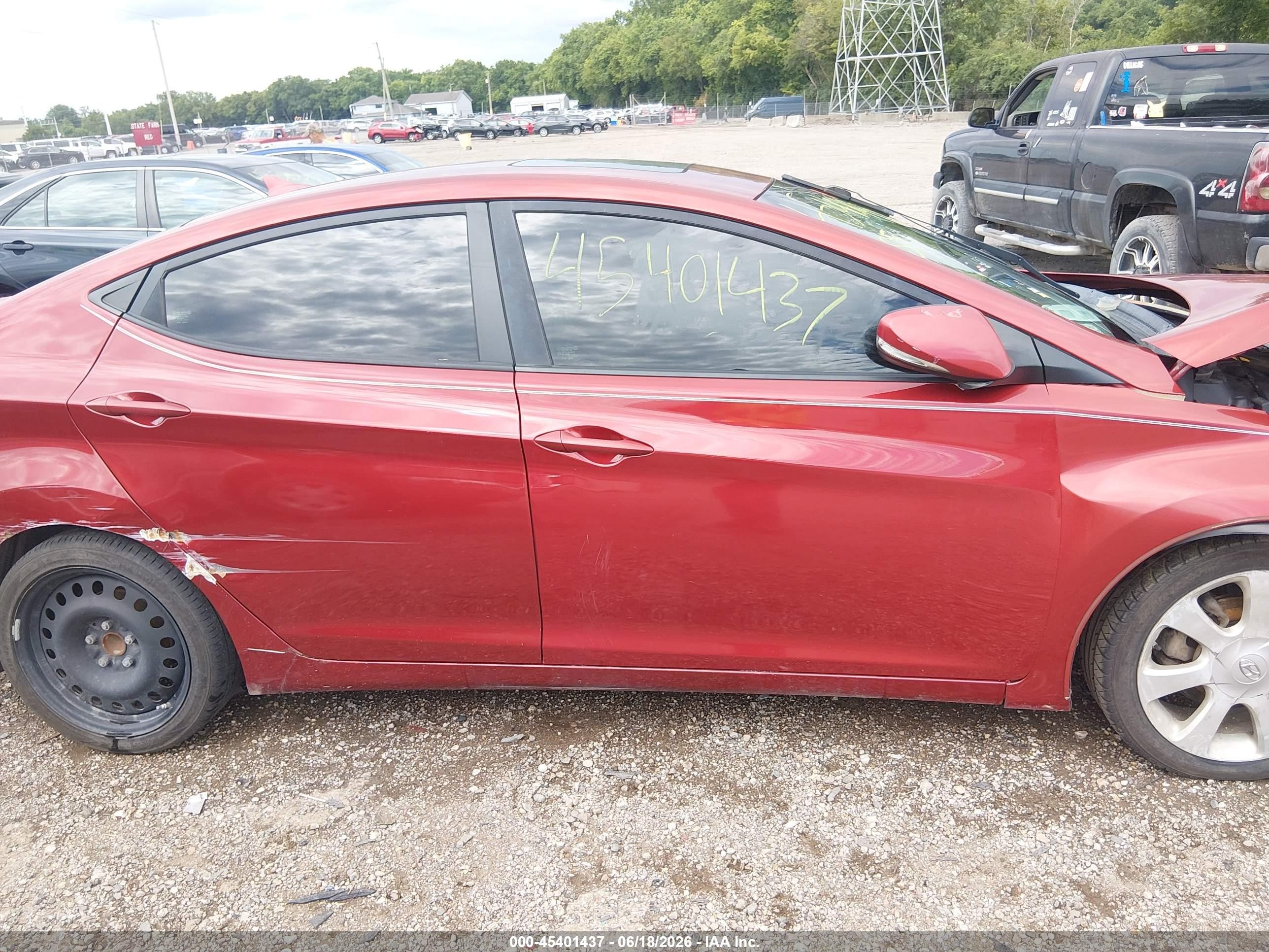 2011 Hyundai Elantra Limited (ulsan Plant) Red vin: KMHDH4AE7BU105184