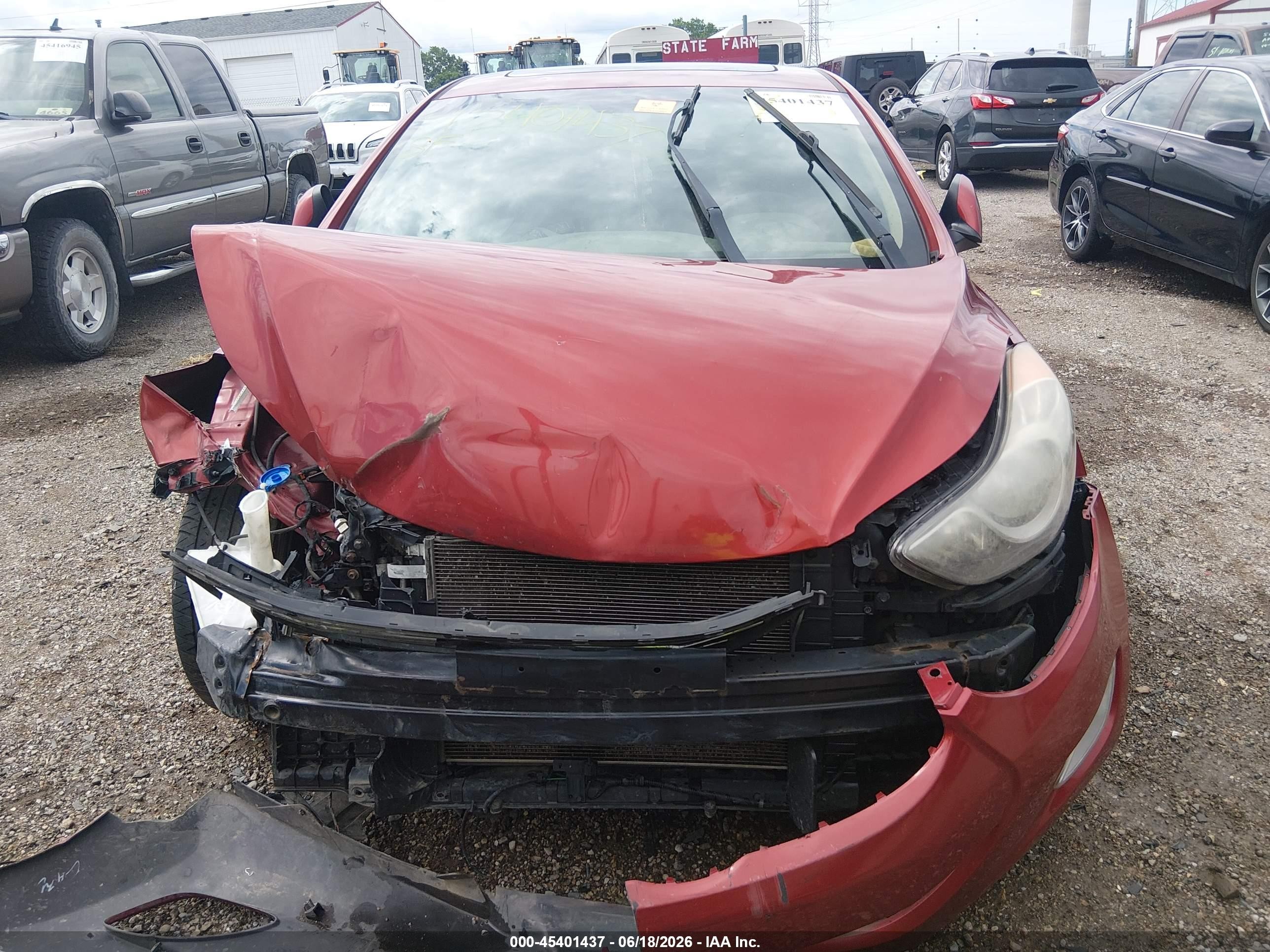 2011 Hyundai Elantra Limited (ulsan Plant) Red vin: KMHDH4AE7BU105184