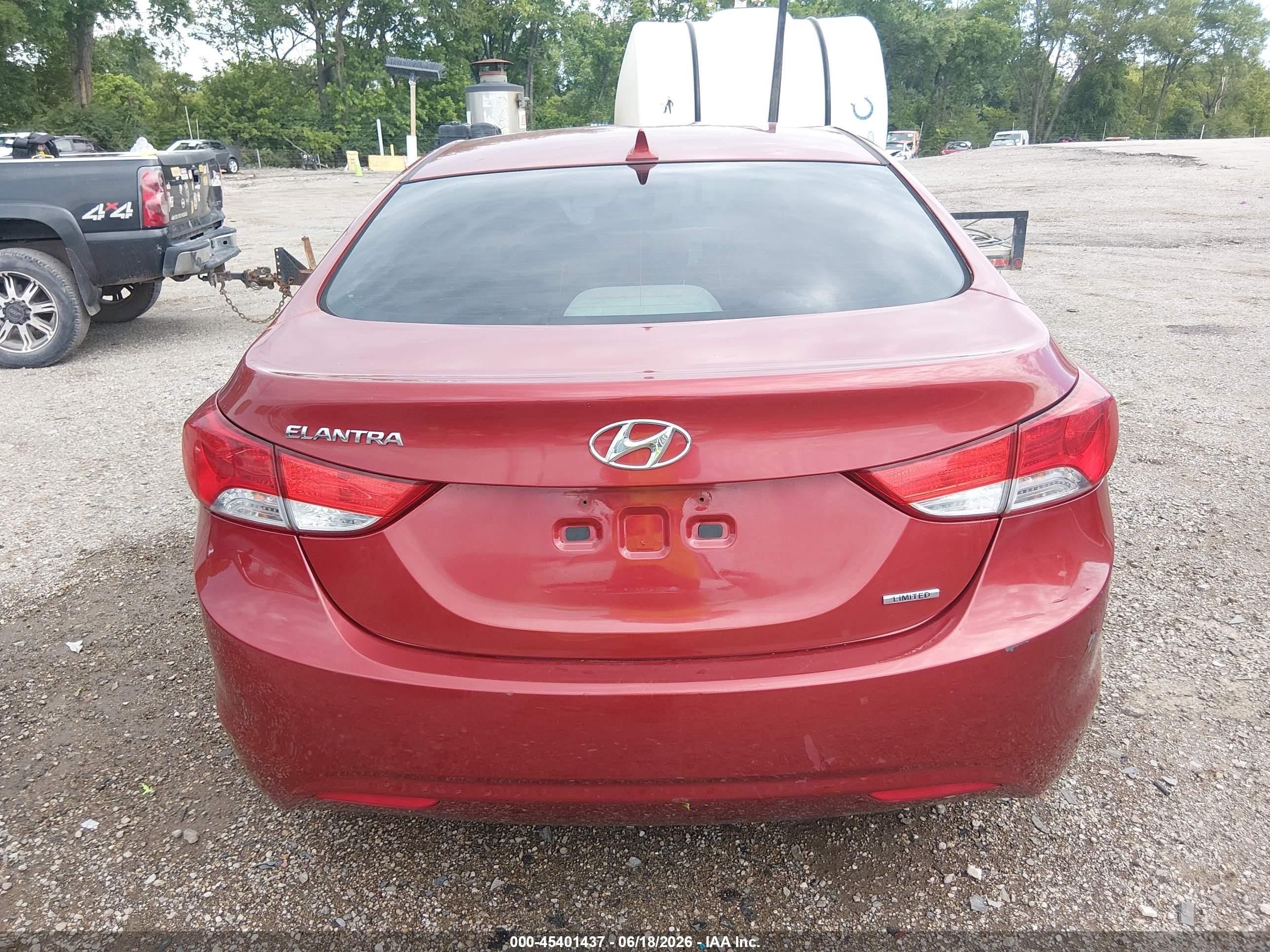 2011 Hyundai Elantra Limited (ulsan Plant) Red vin: KMHDH4AE7BU105184