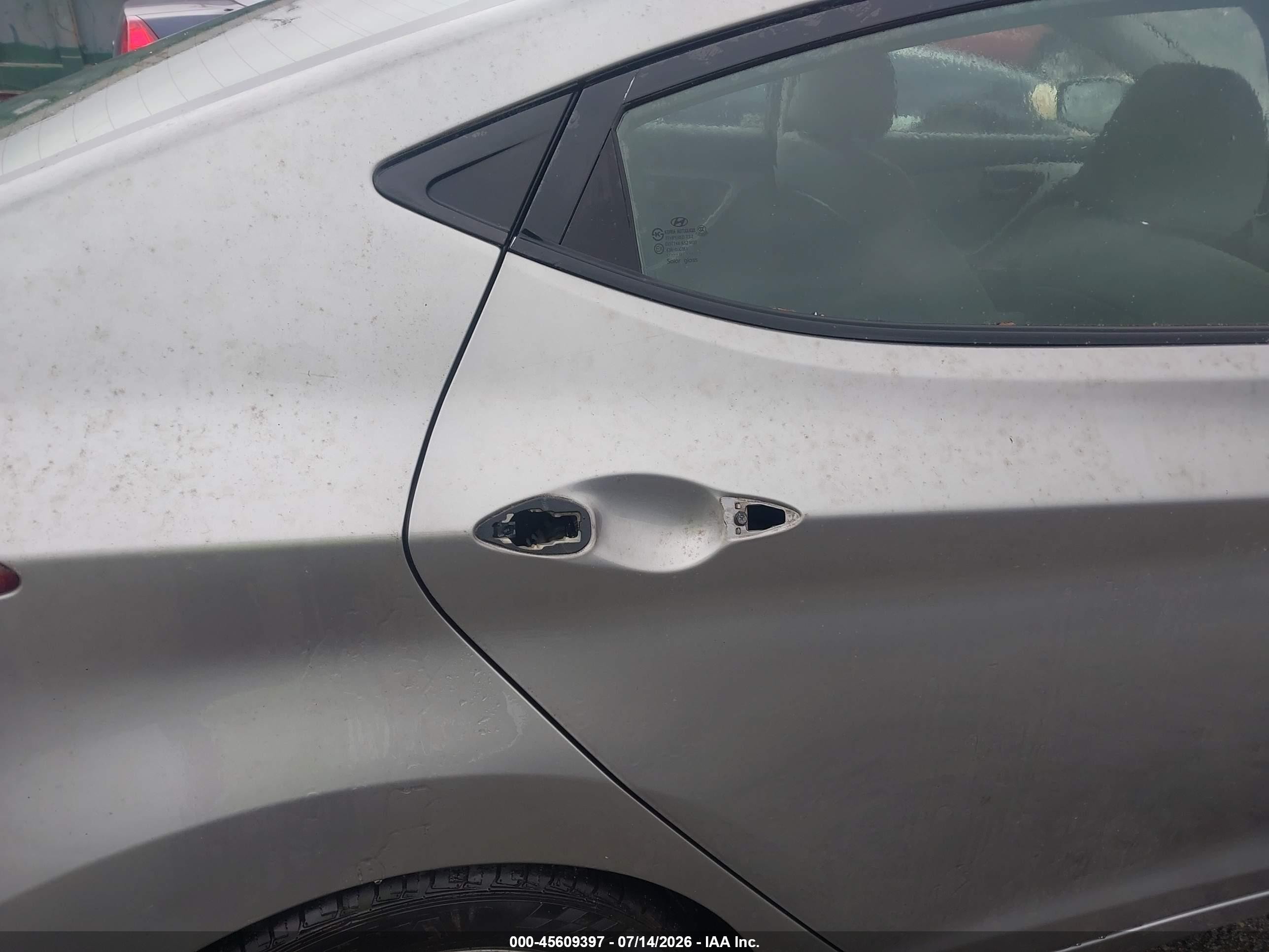2011 Hyundai Elantra Gls (ulsan Plant) Gray vin: KMHDH4AE7BU105301