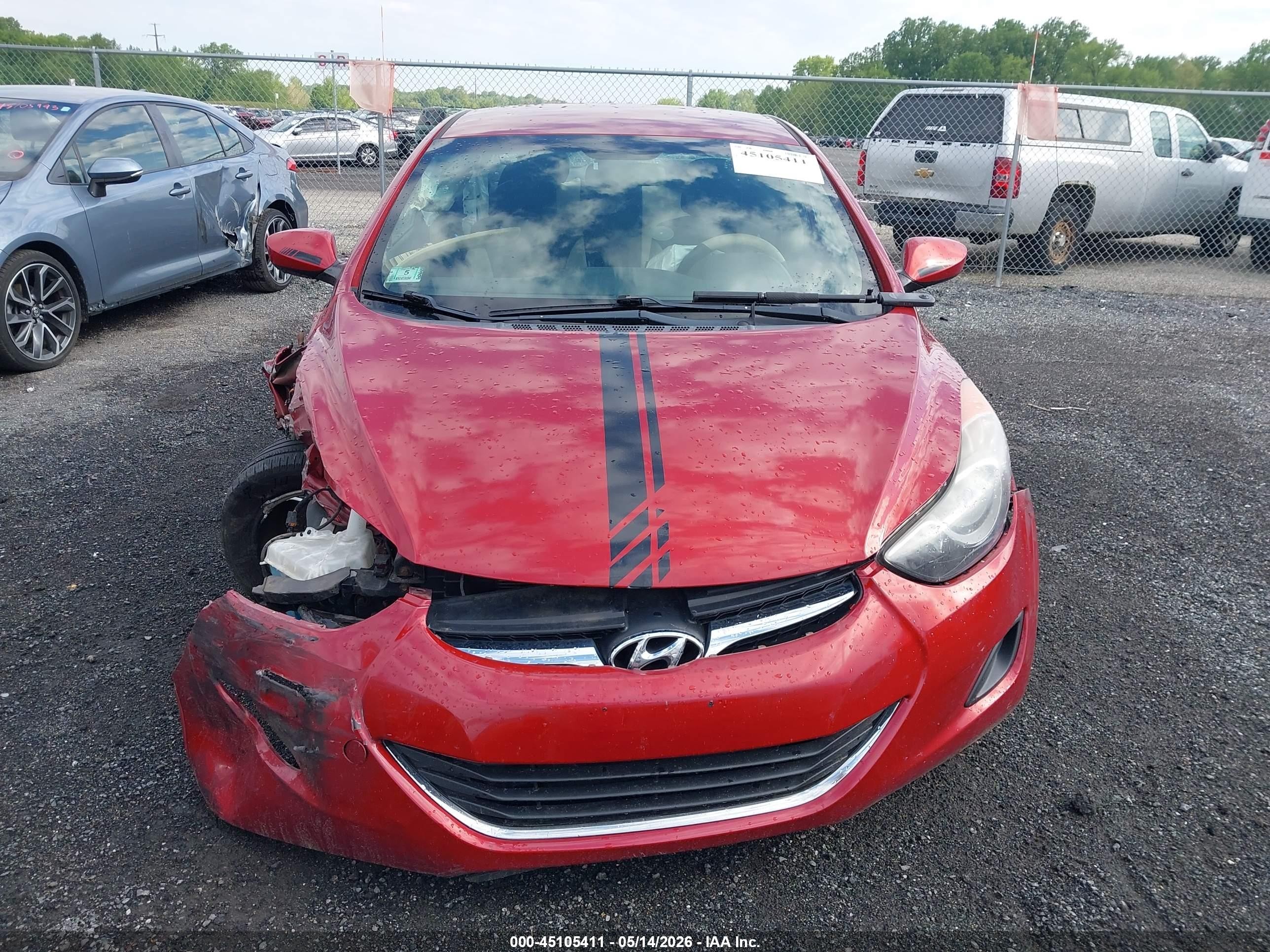2011 Hyundai Elantra Gls (ulsan Plant) Red vin: KMHDH4AE7BU107842