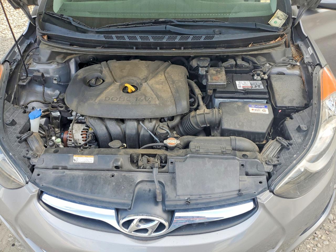 2011 Hyundai Elantra Gls Gray vin: KMHDH4AE7BU112295