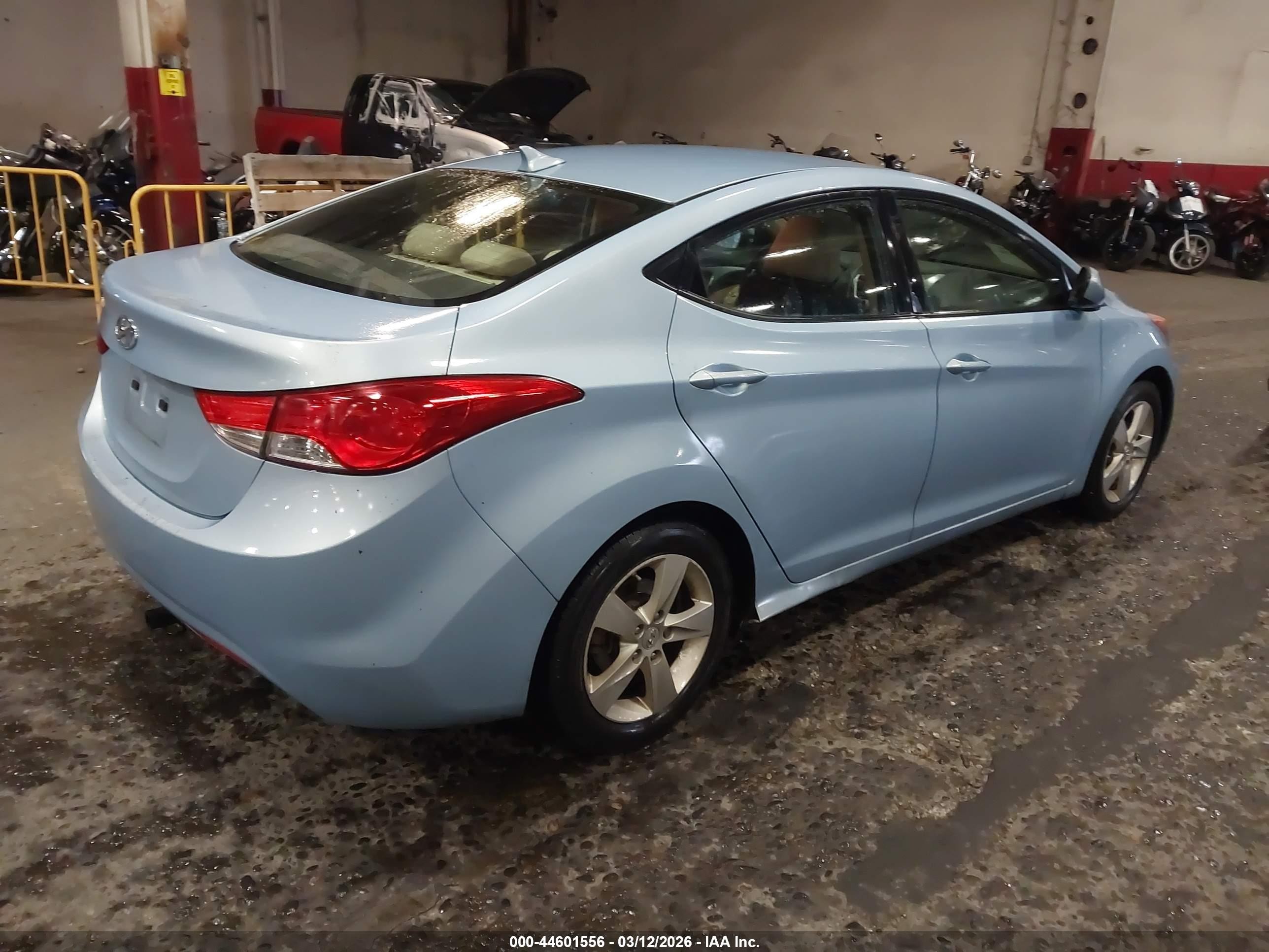 2011 Hyundai Elantra Gls (ulsan Plant) Light Blue vin: KMHDH4AE7BU114211