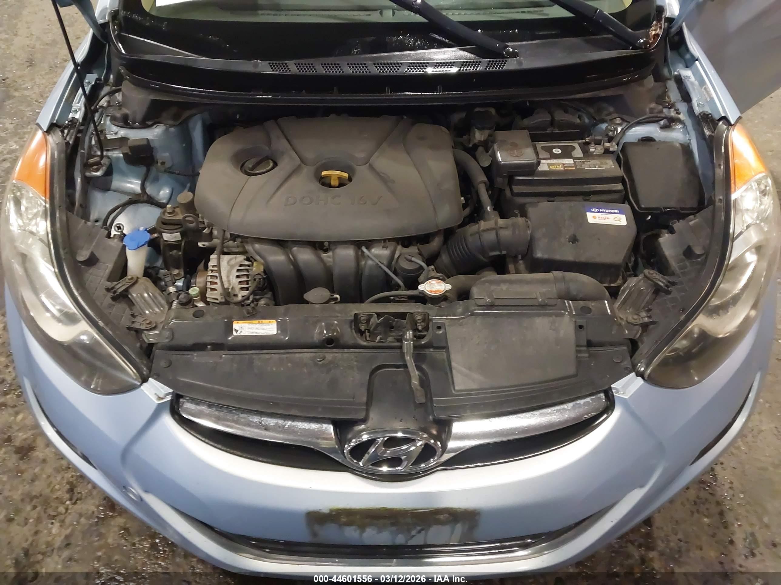 2011 Hyundai Elantra Gls (ulsan Plant) Light Blue vin: KMHDH4AE7BU114211