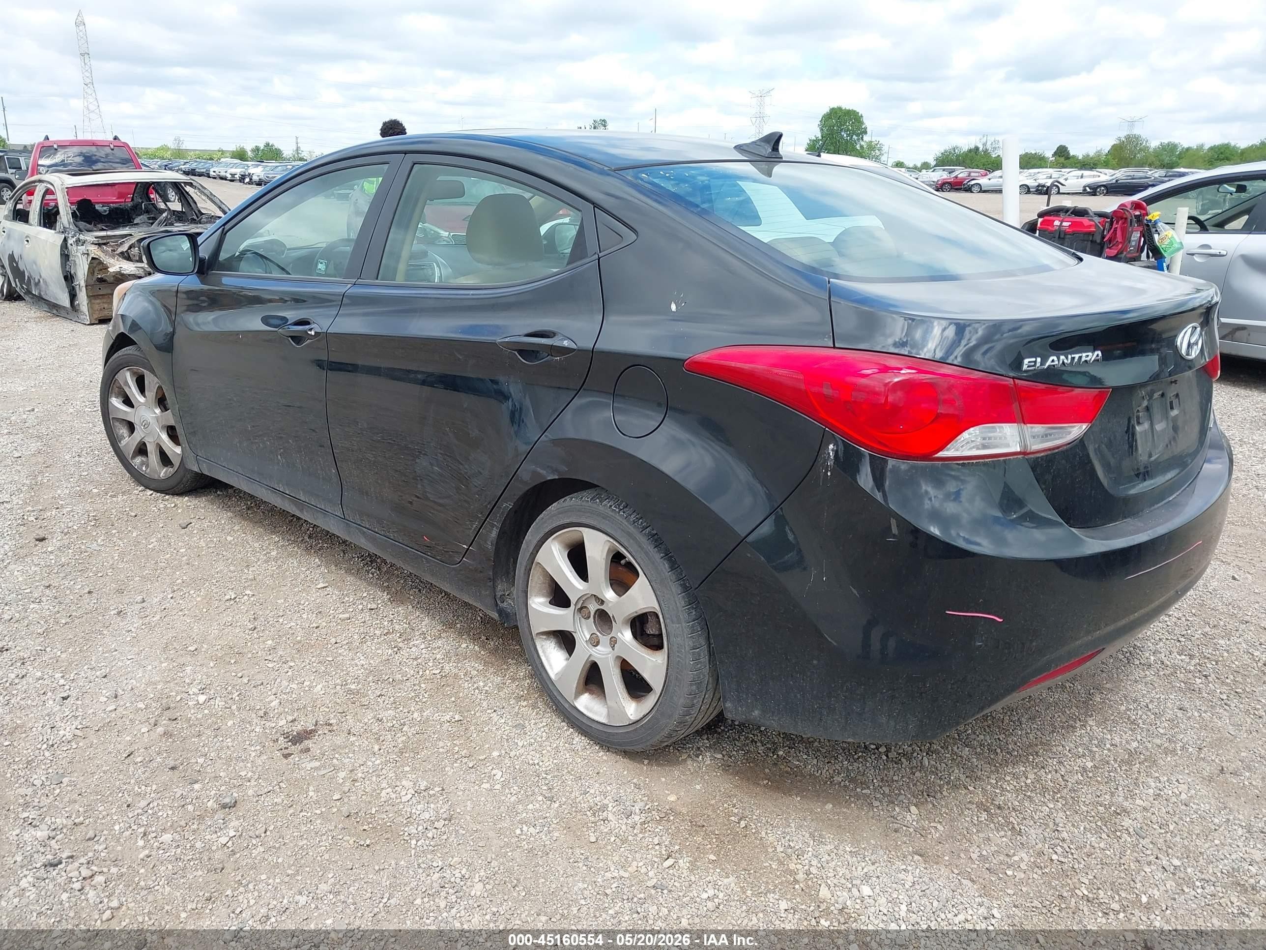 2011 Hyundai Elantra Limited (ulsan Plant) Black vin: KMHDH4AE7BU138749