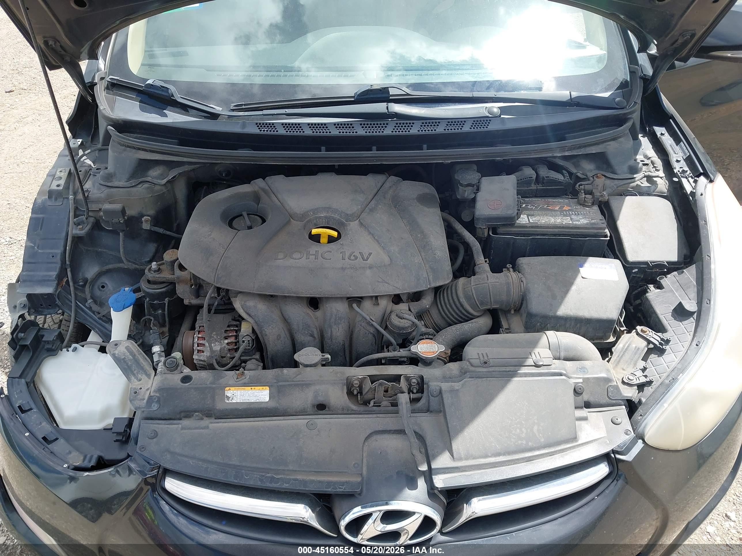 2011 Hyundai Elantra Limited (ulsan Plant) Black vin: KMHDH4AE7BU138749