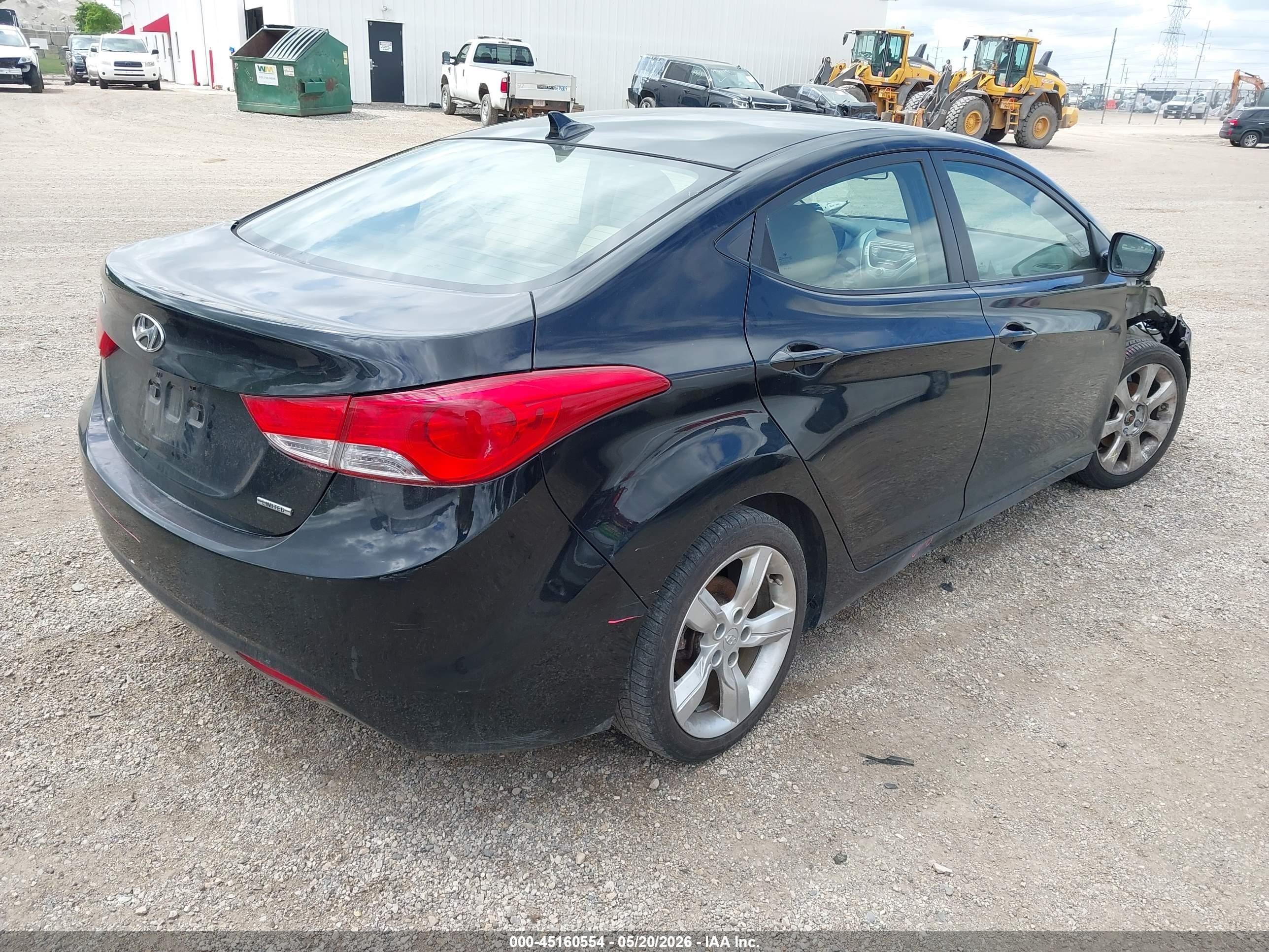 2011 Hyundai Elantra Limited (ulsan Plant) Black vin: KMHDH4AE7BU138749