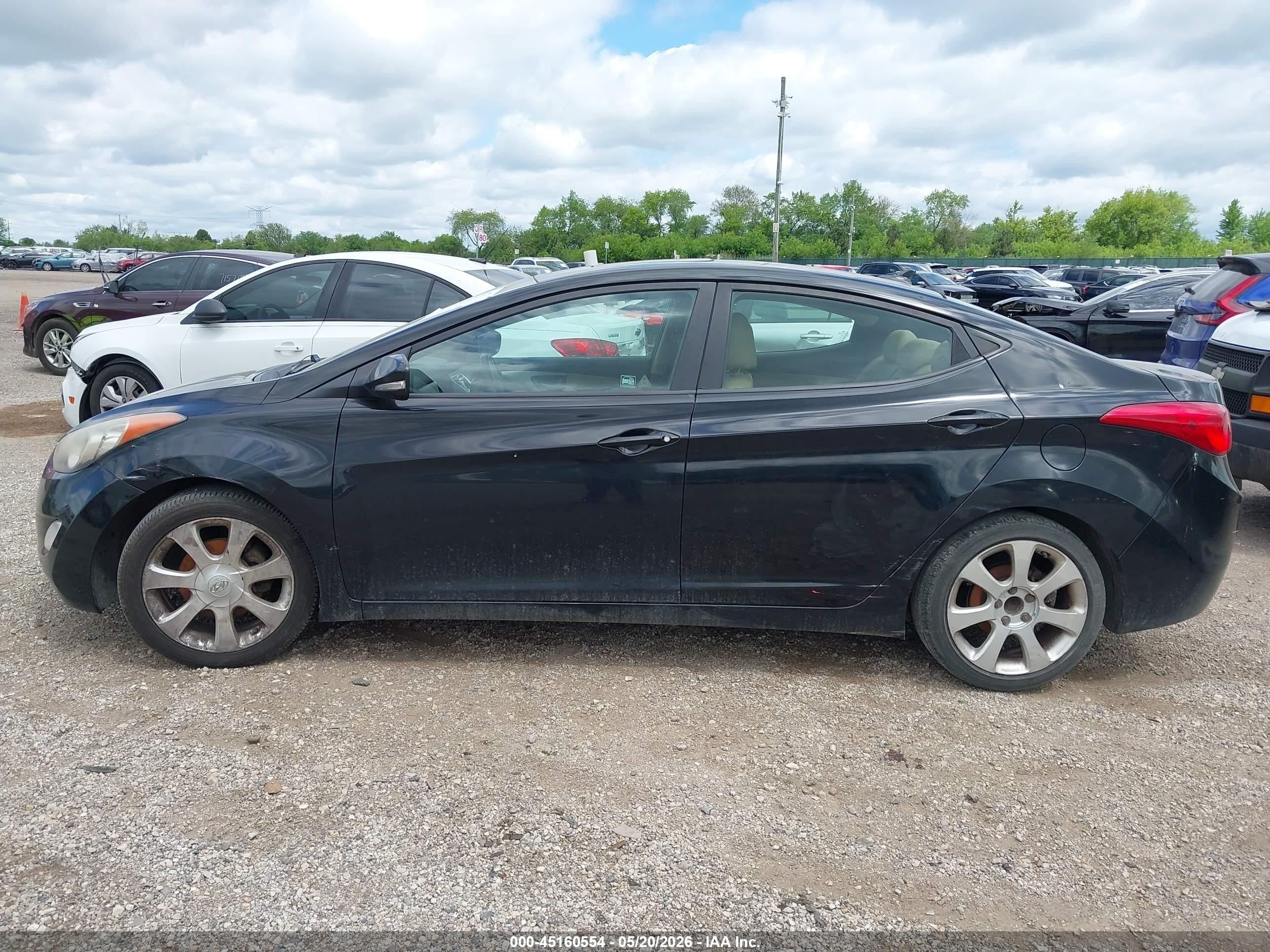 2011 Hyundai Elantra Limited (ulsan Plant) Black vin: KMHDH4AE7BU138749