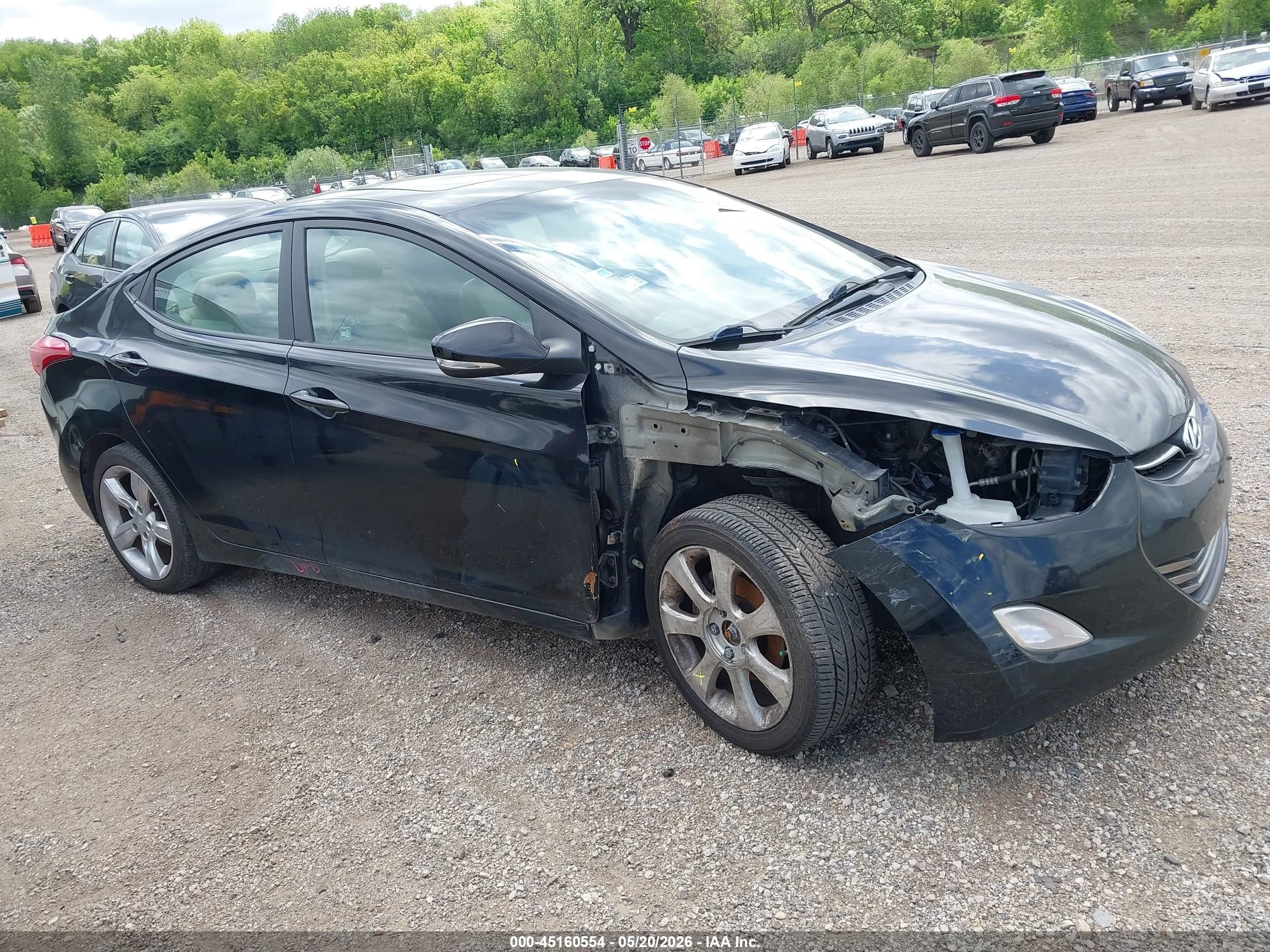 2011 Hyundai Elantra Limited (ulsan Plant) Black vin: KMHDH4AE7BU138749