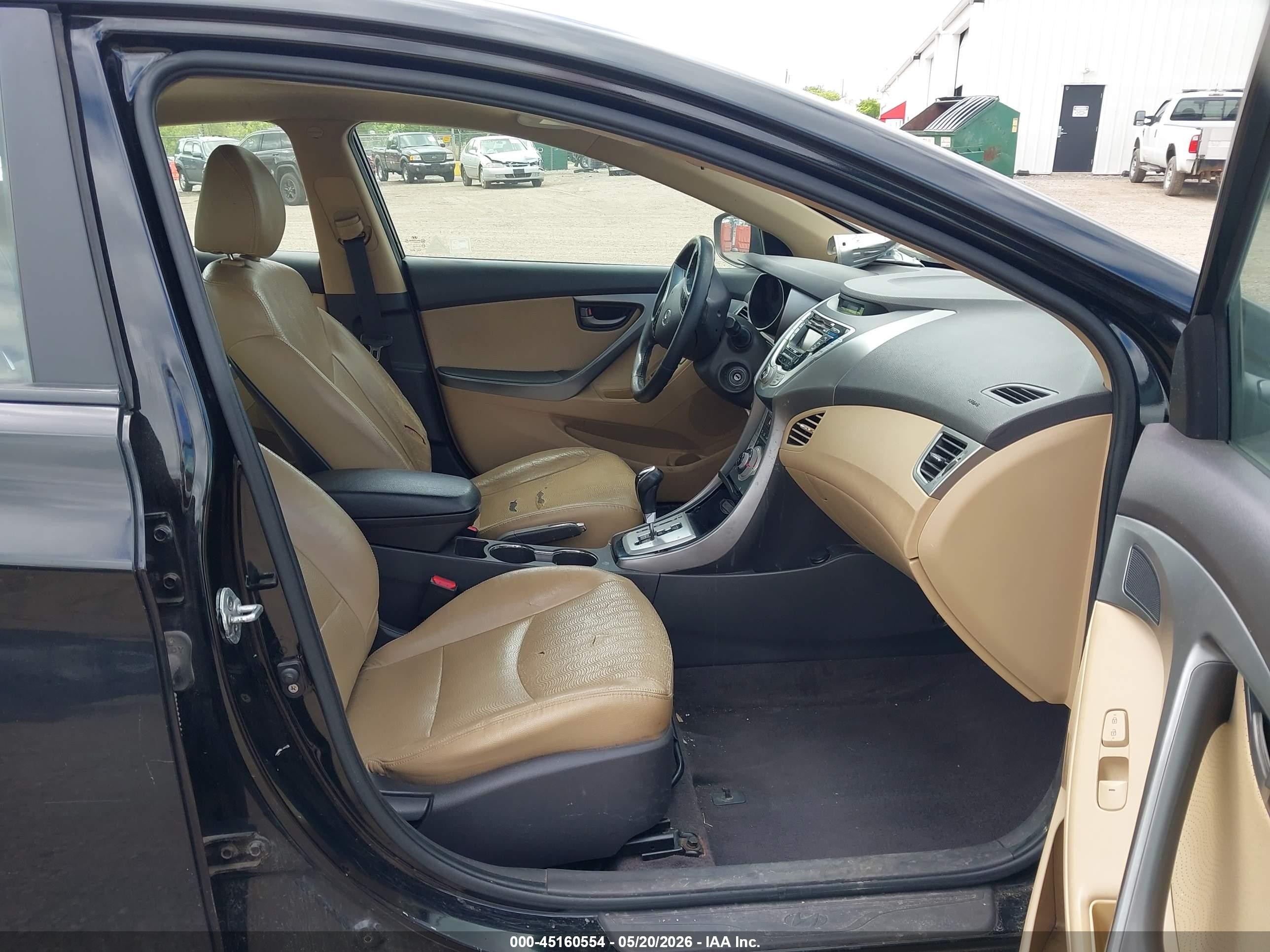 2011 Hyundai Elantra Limited (ulsan Plant) Black vin: KMHDH4AE7BU138749