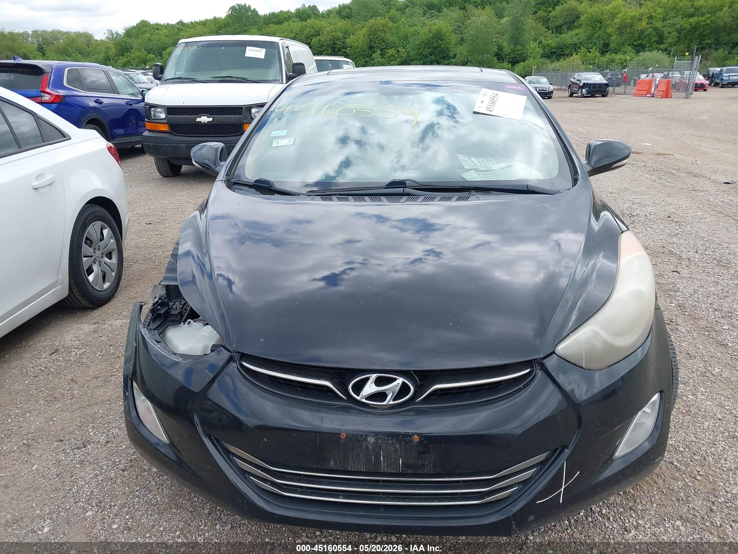 2011 Hyundai Elantra Limited (ulsan Plant) Black vin: KMHDH4AE7BU138749