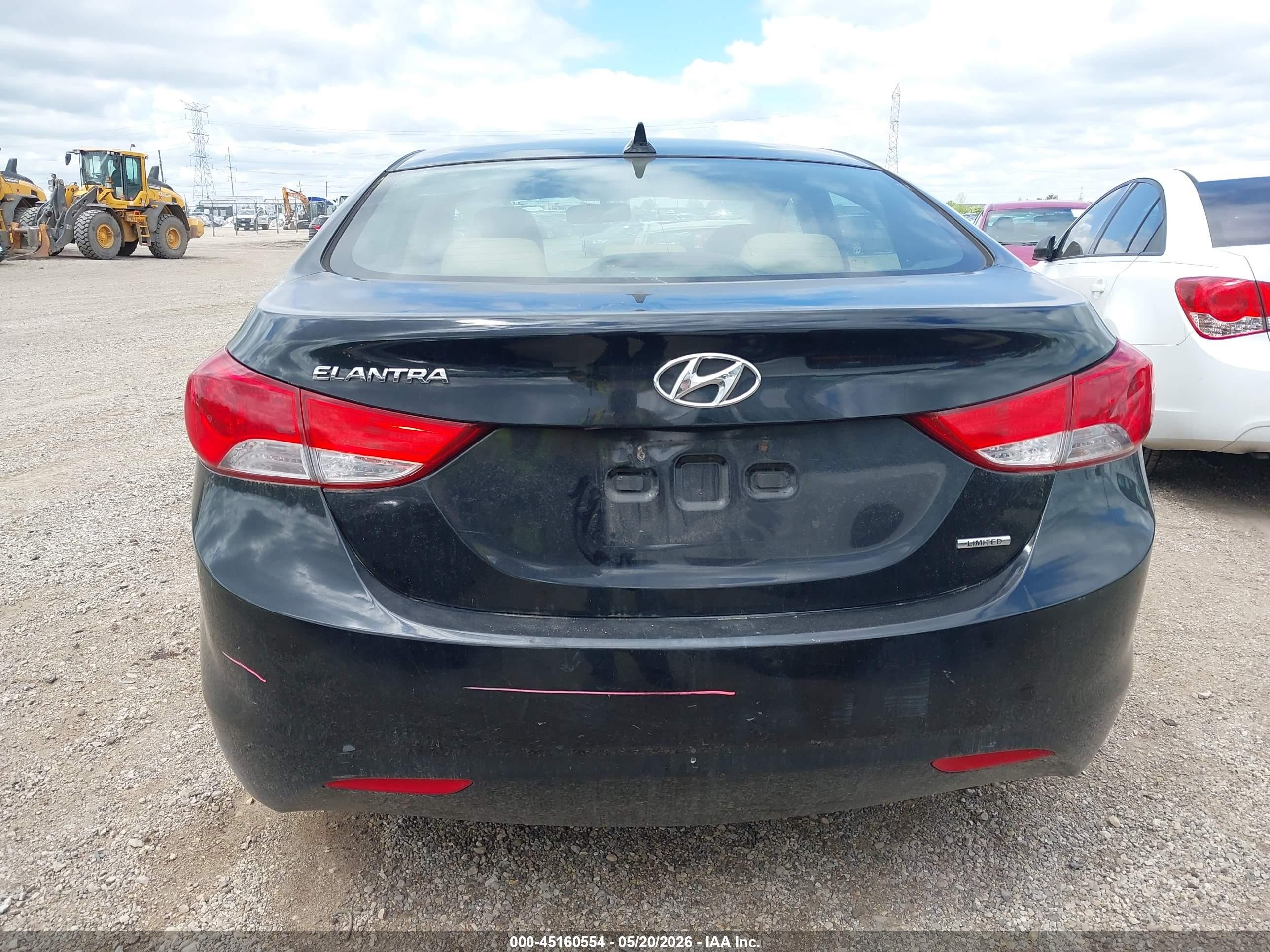 2011 Hyundai Elantra Limited (ulsan Plant) Black vin: KMHDH4AE7BU138749