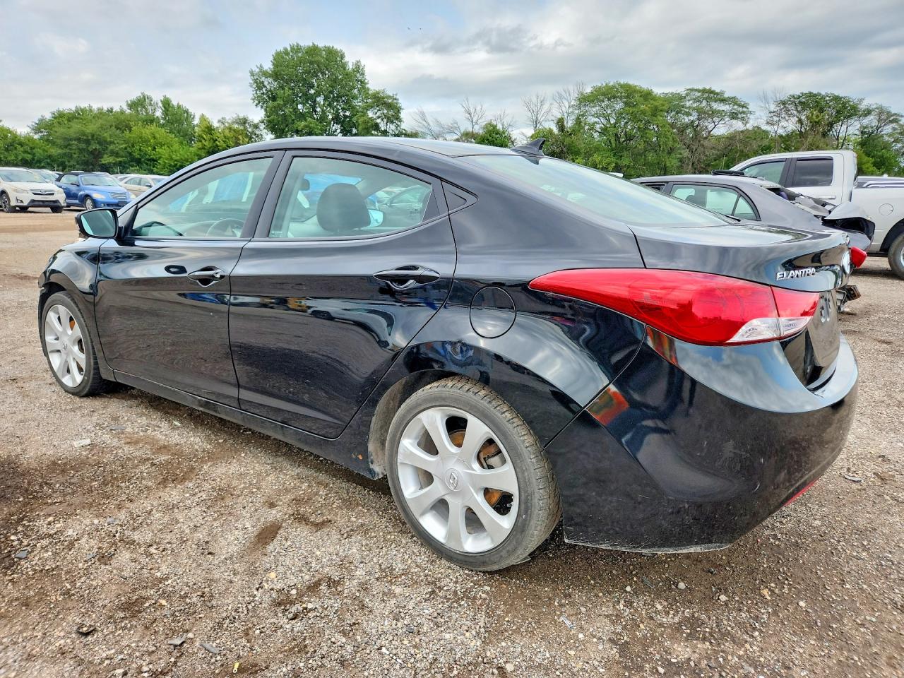 2011 Hyundai Elantra Limited Black vin: KMHDH4AE7BU141098