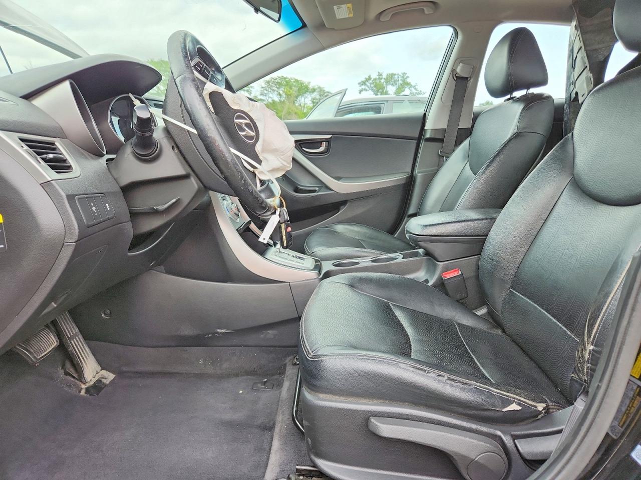 2011 Hyundai Elantra Limited Black vin: KMHDH4AE7BU141098