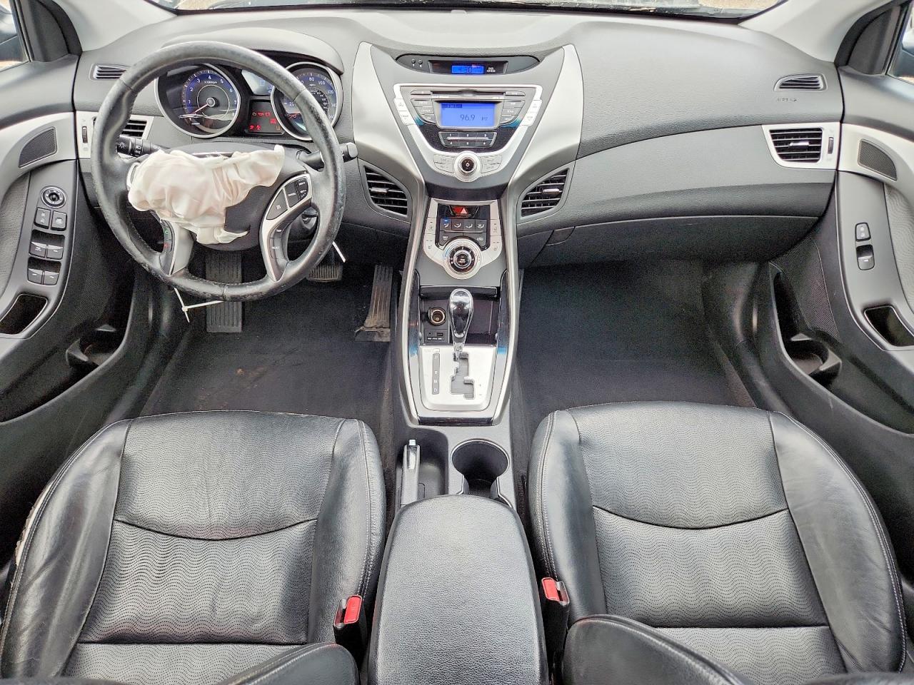 2011 Hyundai Elantra Limited Black vin: KMHDH4AE7BU141098