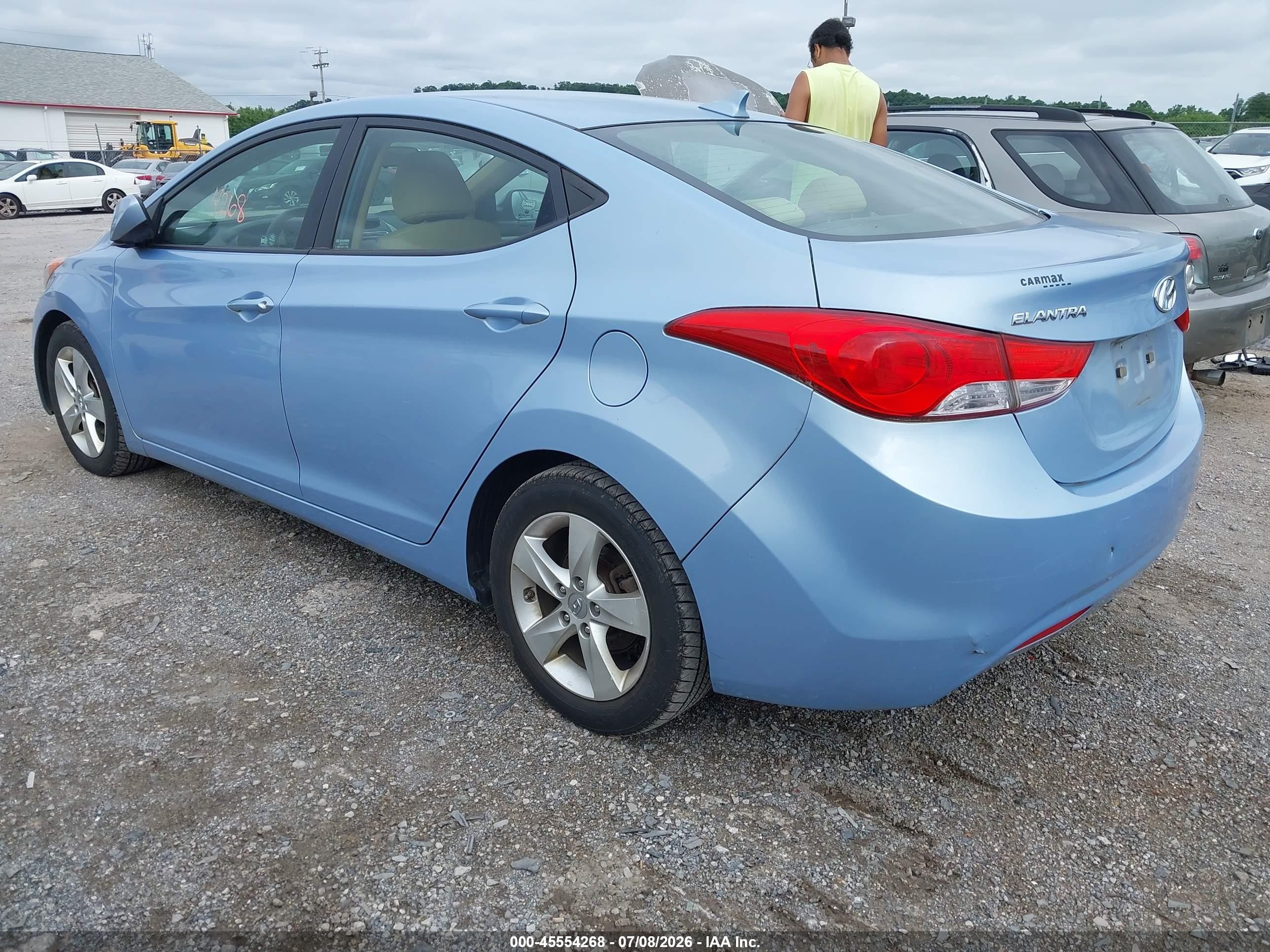 2011 Hyundai Elantra Gls (ulsan Plant) Light Blue vin: KMHDH4AE7BU144003