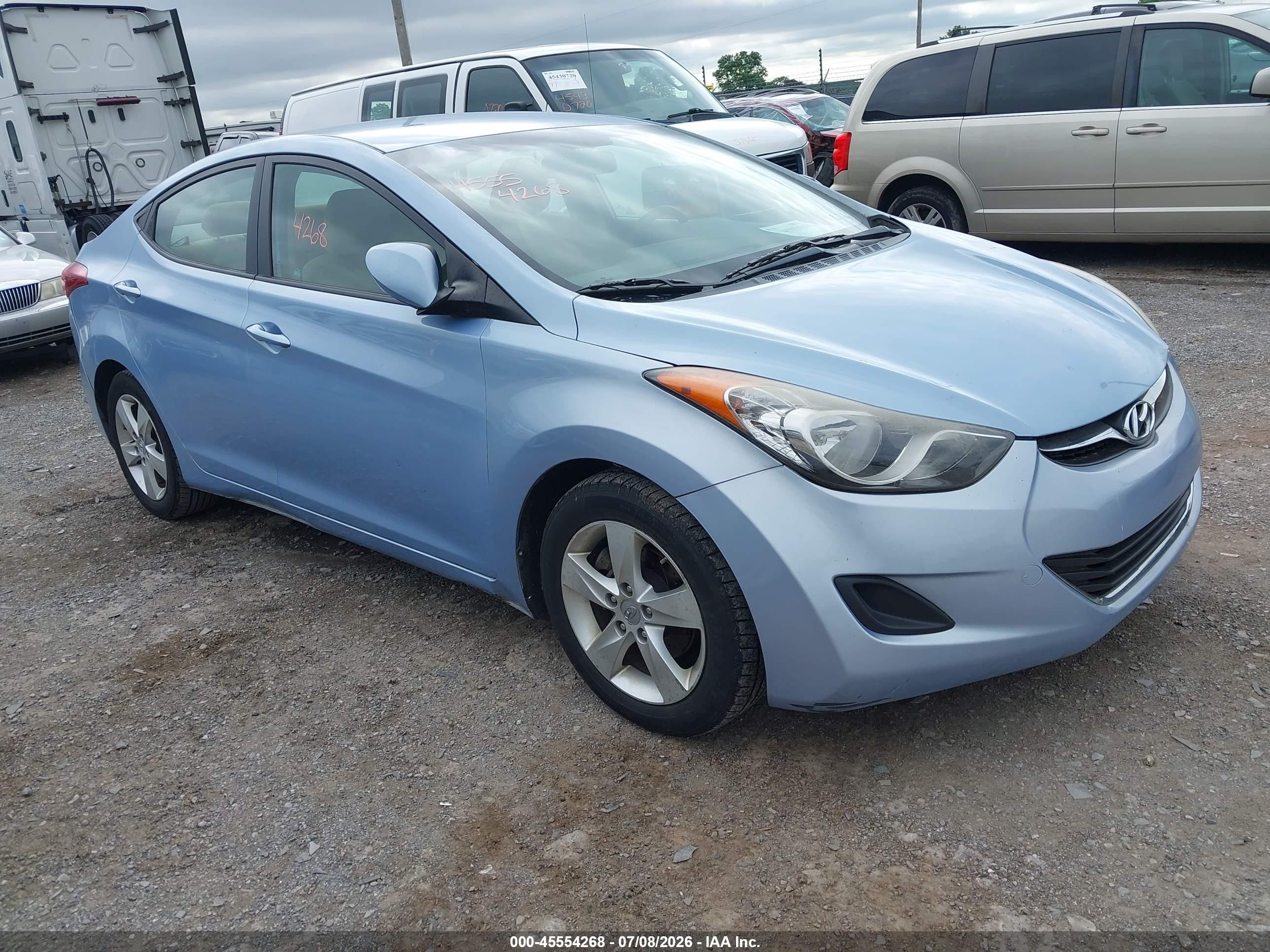2011 Hyundai Elantra Gls (ulsan Plant) Light Blue vin: KMHDH4AE7BU144003