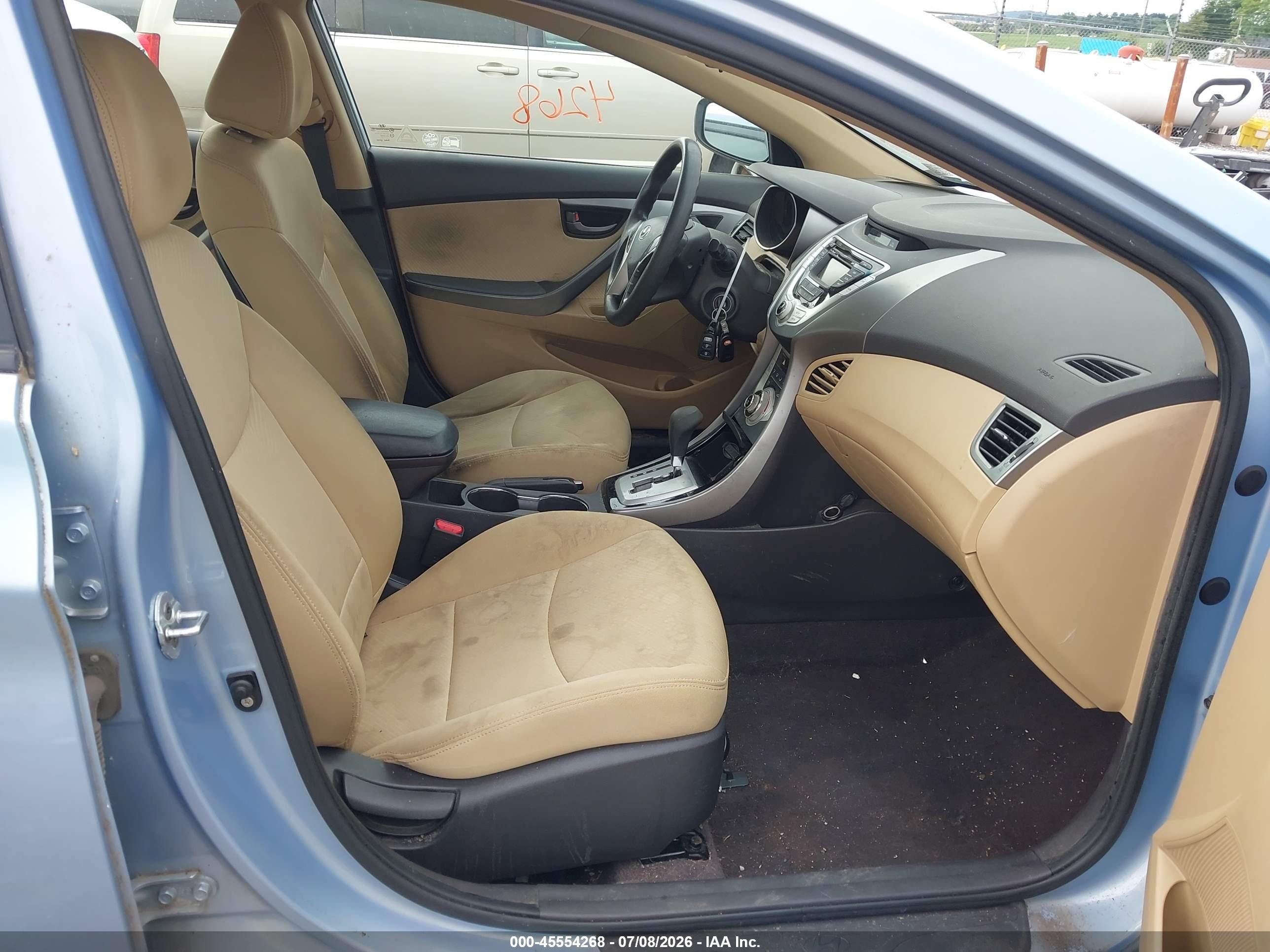 2011 Hyundai Elantra Gls (ulsan Plant) Light Blue vin: KMHDH4AE7BU144003