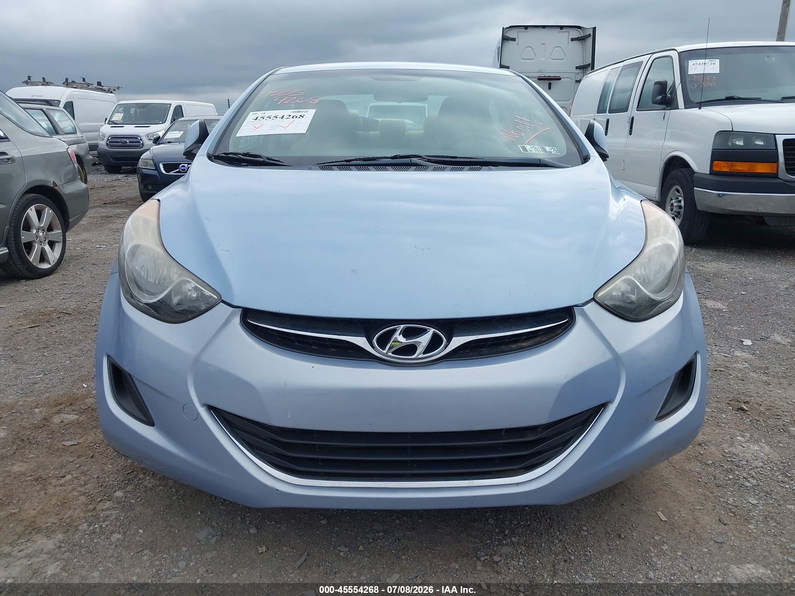 2011 Hyundai Elantra Gls (ulsan Plant) Light Blue vin: KMHDH4AE7BU144003
