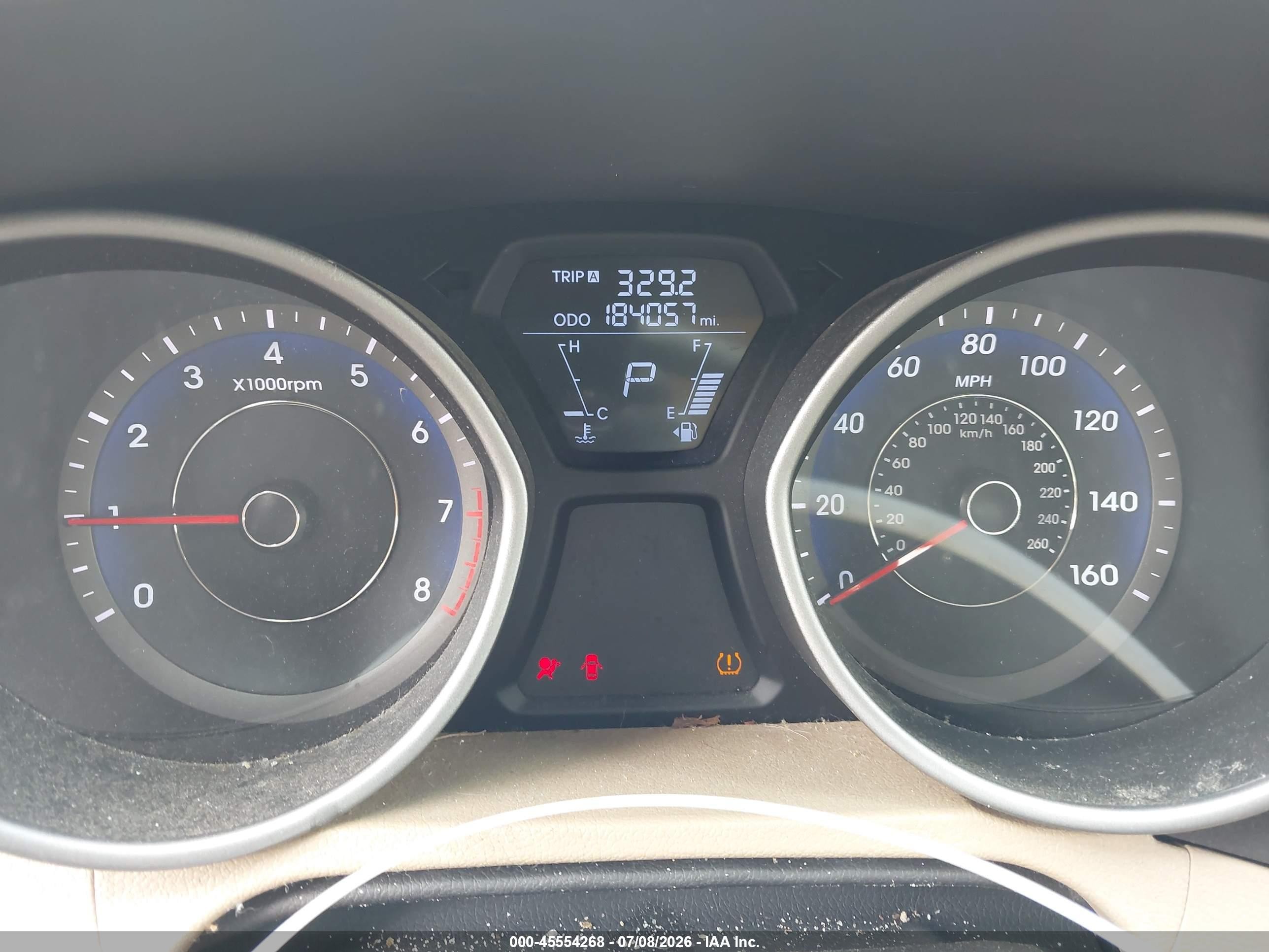 2011 Hyundai Elantra Gls (ulsan Plant) Light Blue vin: KMHDH4AE7BU144003