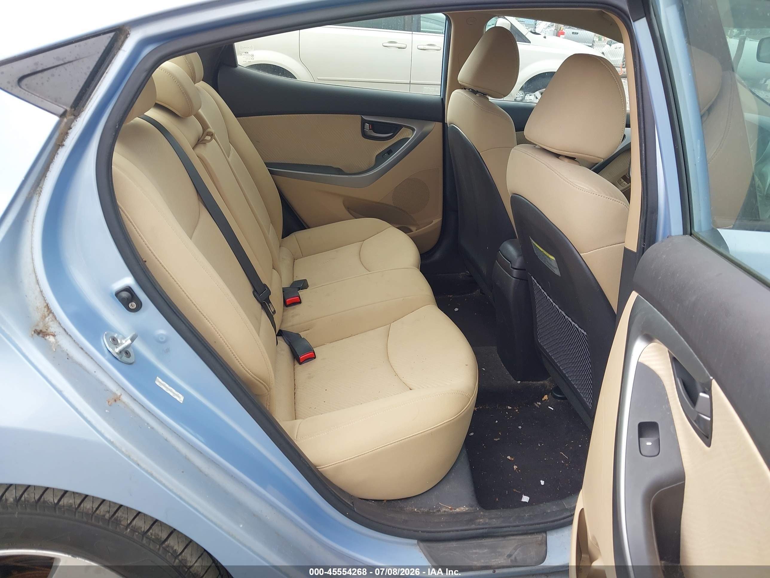 2011 Hyundai Elantra Gls (ulsan Plant) Light Blue vin: KMHDH4AE7BU144003