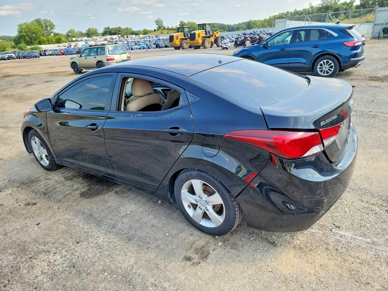 2011 Hyundai Elantra Gls Black vin: KMHDH4AE7BU152084