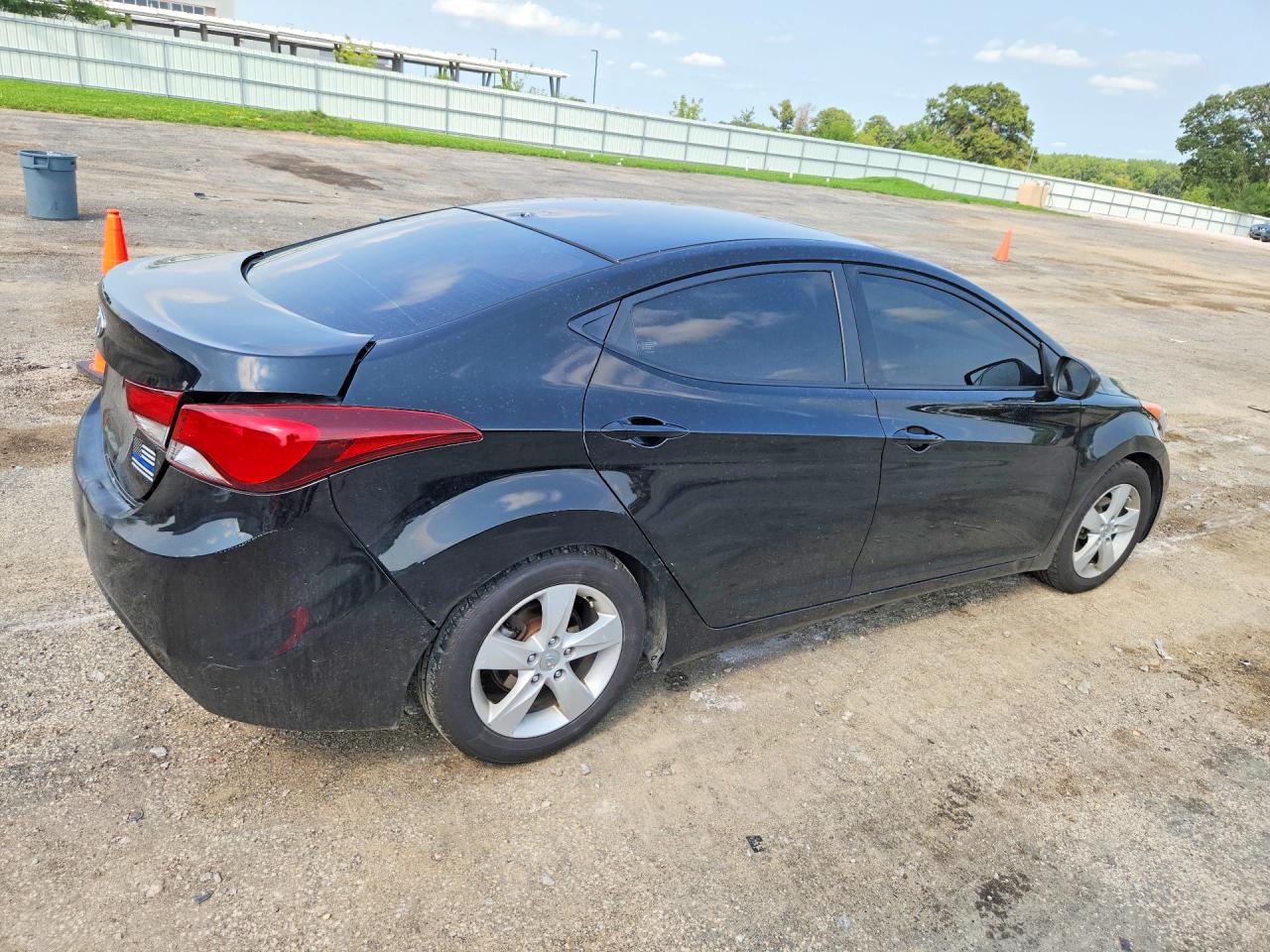 2011 Hyundai Elantra Gls Black vin: KMHDH4AE7BU152084