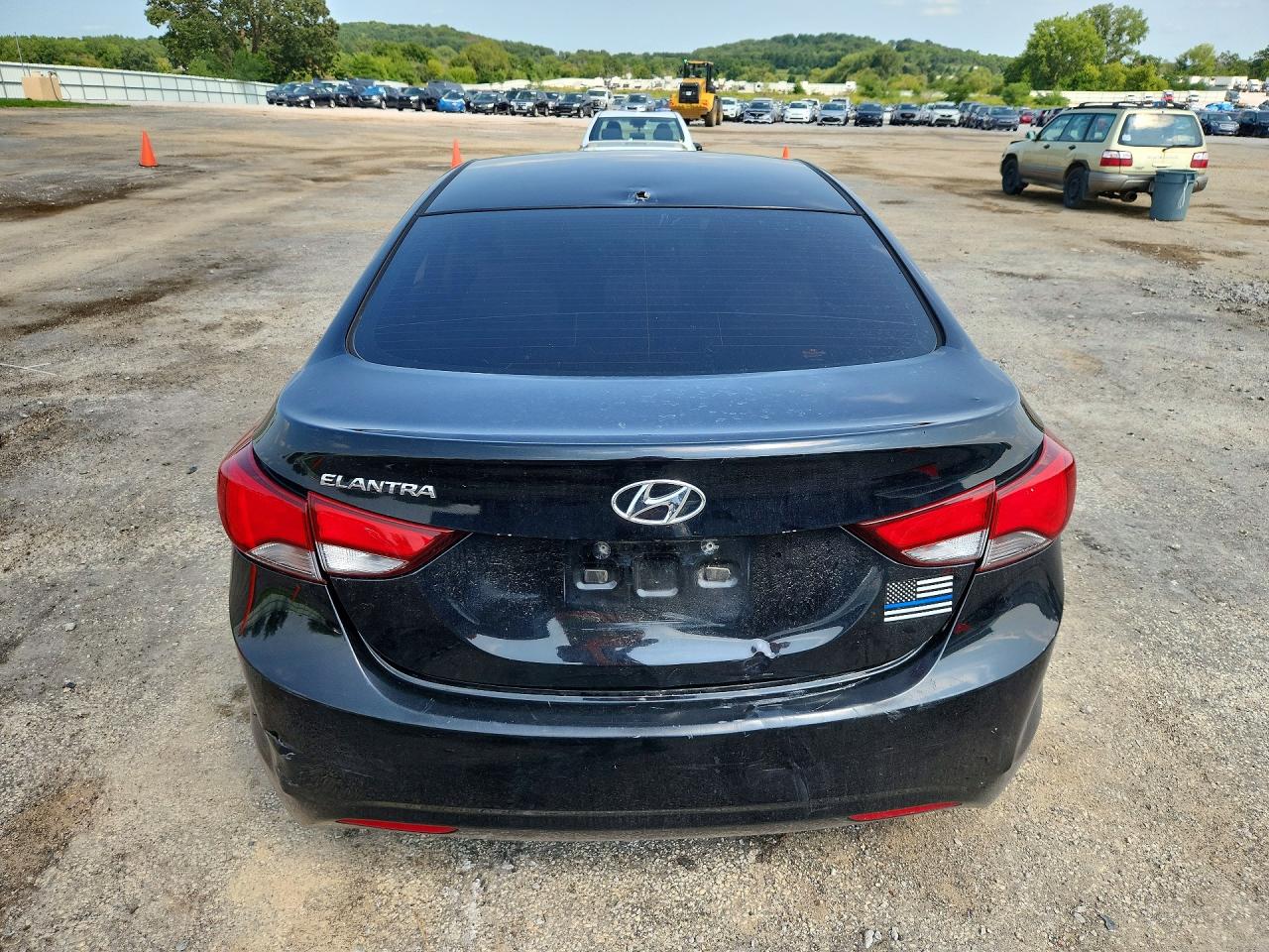2011 Hyundai Elantra Gls Black vin: KMHDH4AE7BU152084