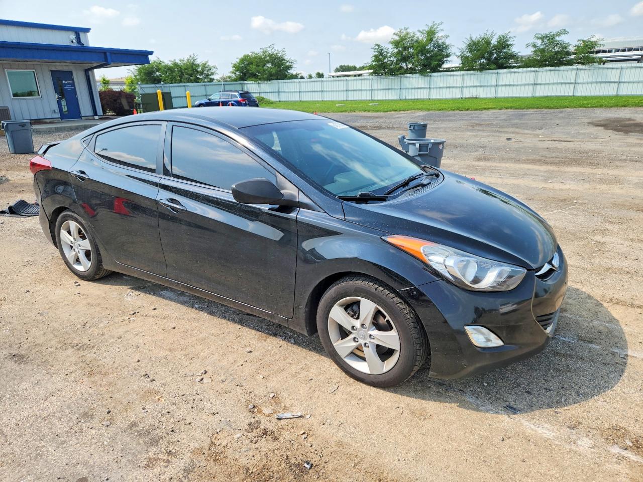 2011 Hyundai Elantra Gls Black vin: KMHDH4AE7BU152084