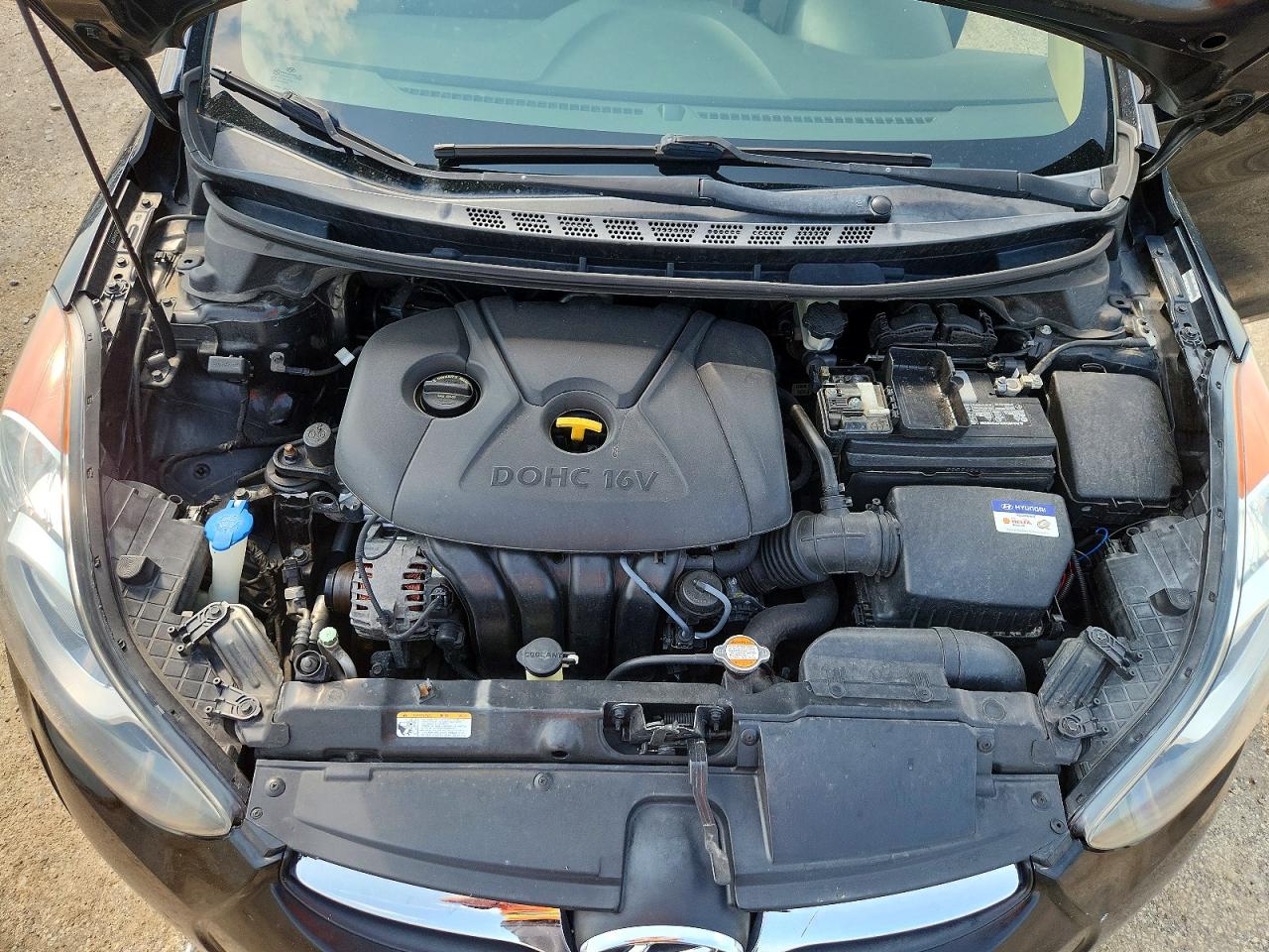 2011 Hyundai Elantra Gls Black vin: KMHDH4AE7BU152084