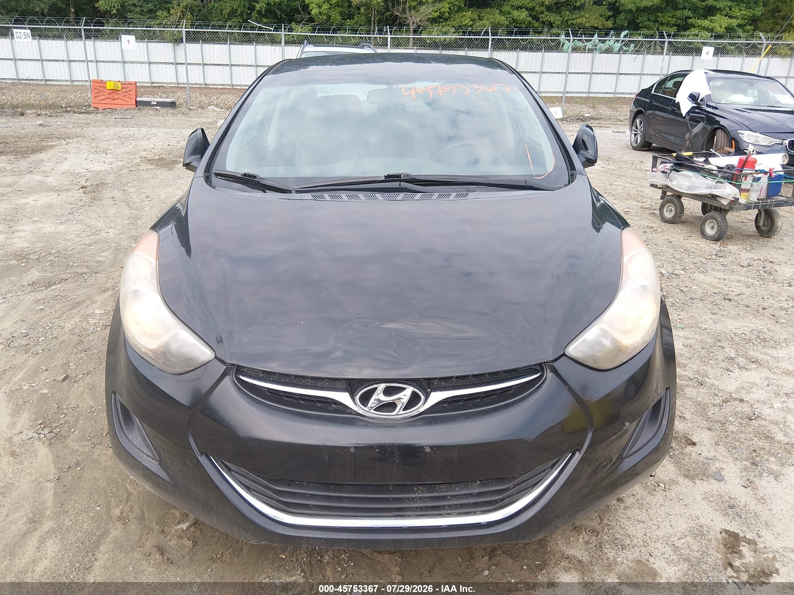 2011 Hyundai Elantra Gls (ulsan Plant) Black vin: KMHDH4AE7BU154613