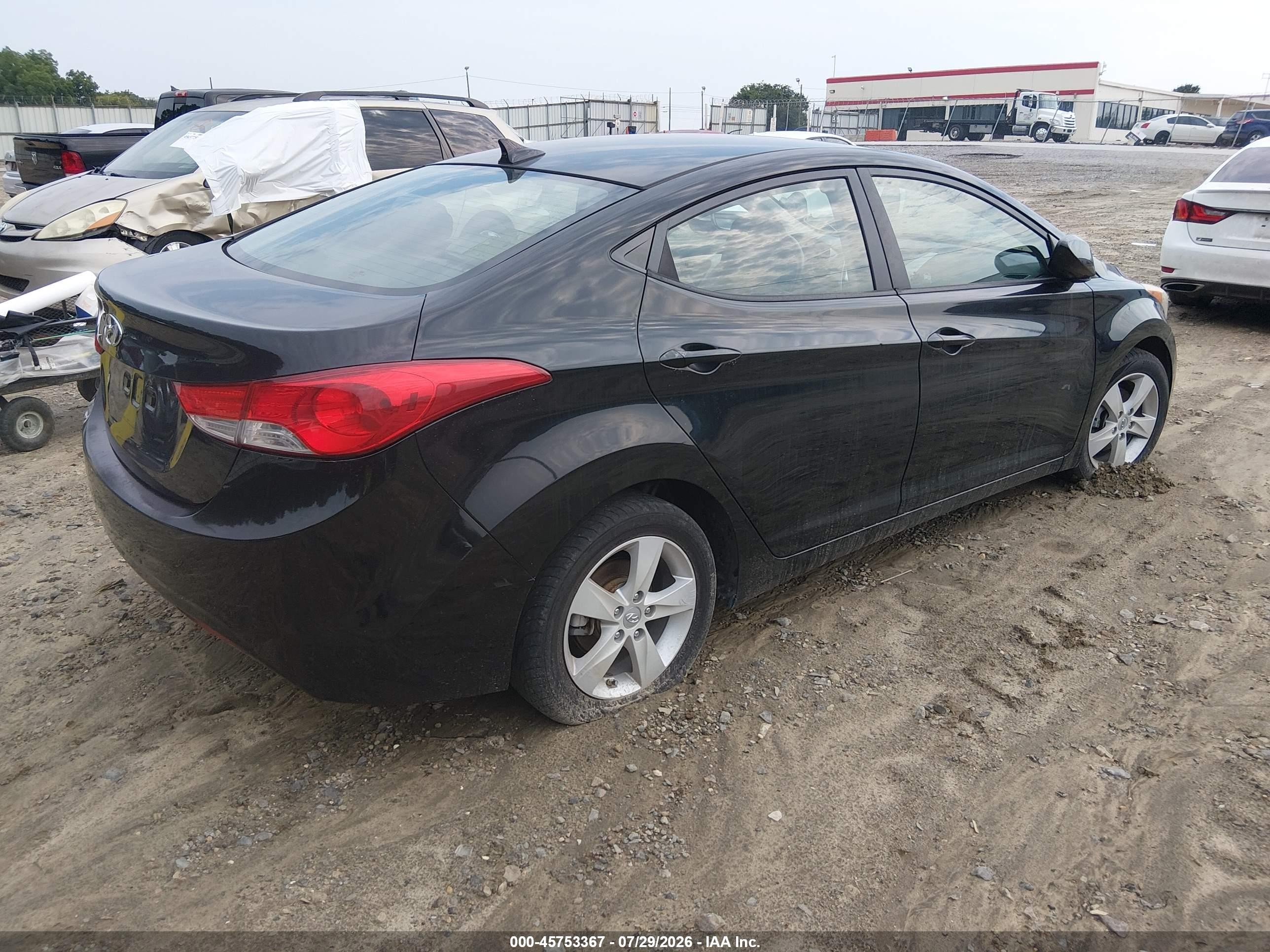 2011 Hyundai Elantra Gls (ulsan Plant) Black vin: KMHDH4AE7BU154613