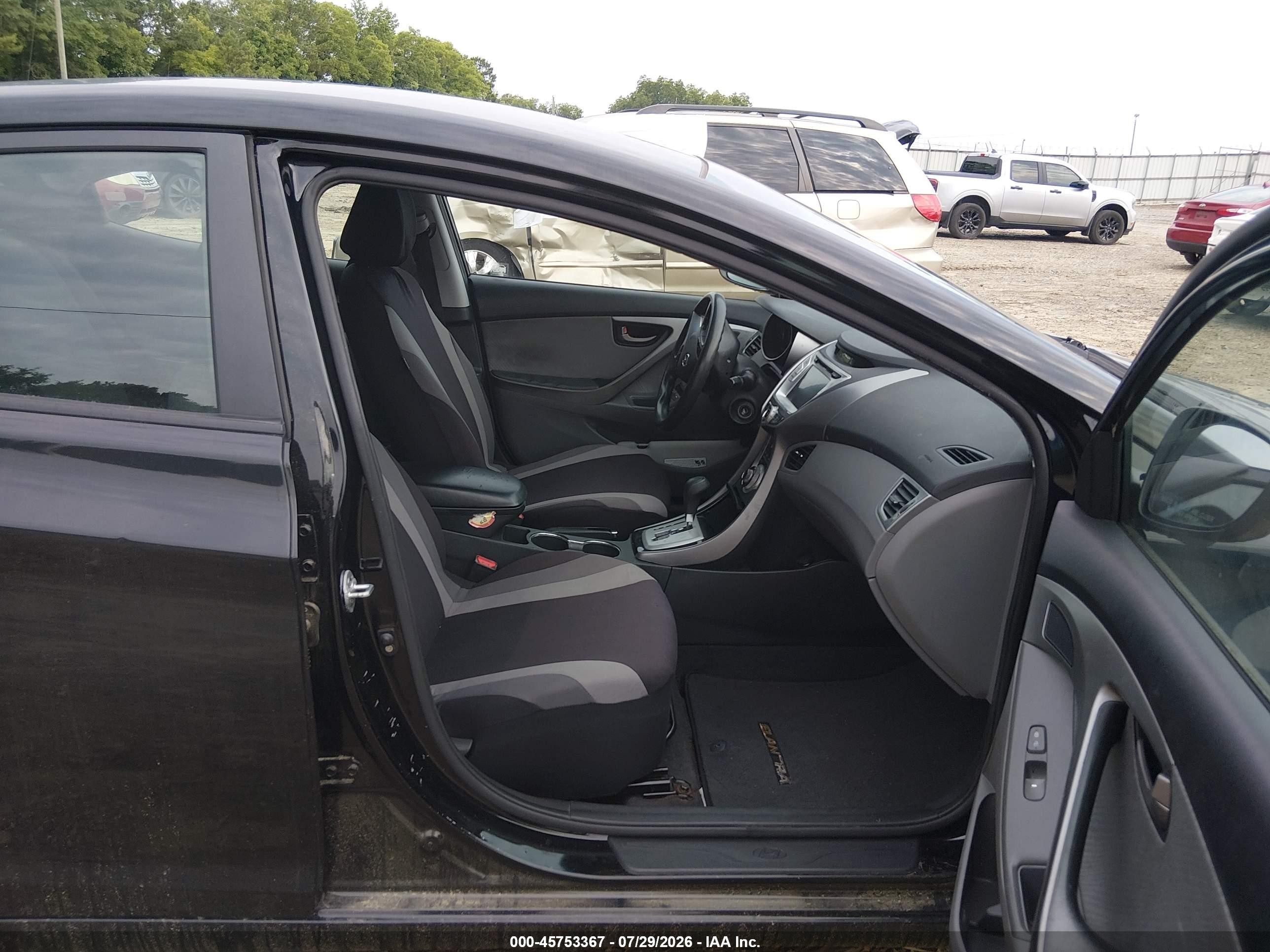2011 Hyundai Elantra Gls (ulsan Plant) Black vin: KMHDH4AE7BU154613