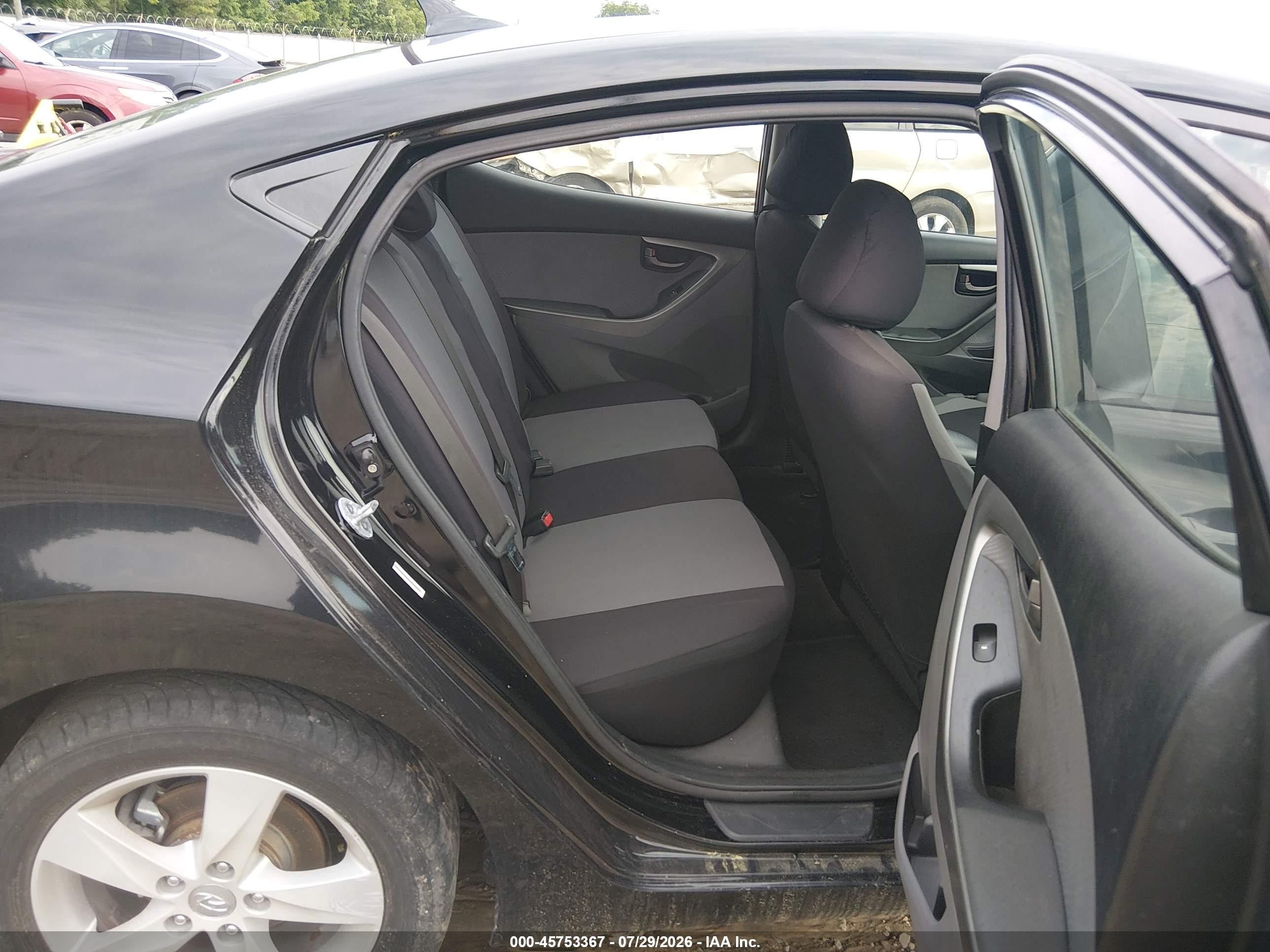 2011 Hyundai Elantra Gls (ulsan Plant) Black vin: KMHDH4AE7BU154613
