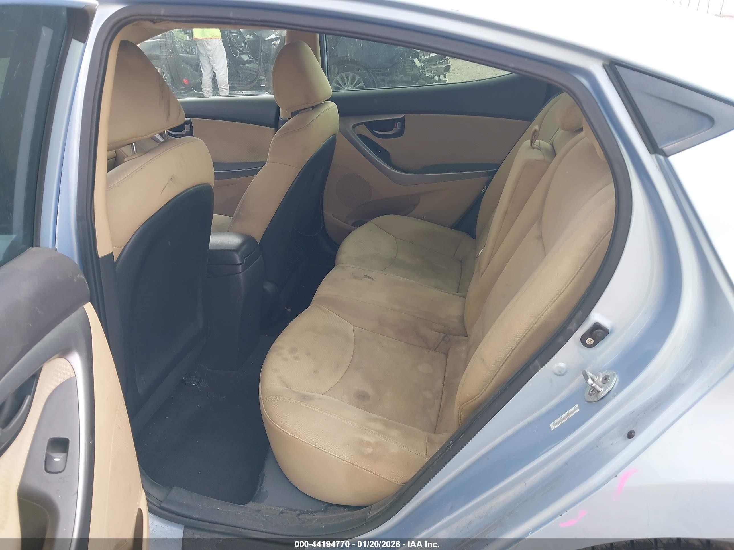 2011 Hyundai Elantra Gls (ulsan Plant) Синий vin: KMHDH4AE7BU156300