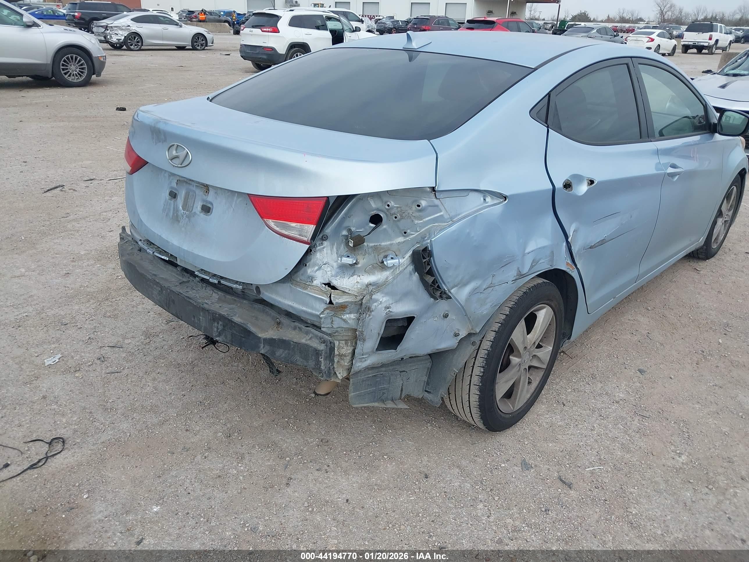 2011 Hyundai Elantra Gls (ulsan Plant) Синий vin: KMHDH4AE7BU156300