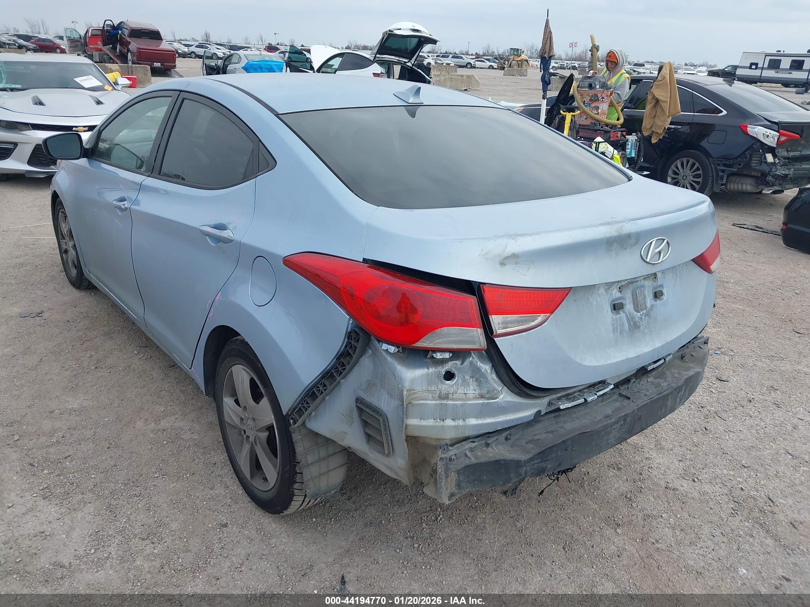 2011 Hyundai Elantra Gls (ulsan Plant) Синий vin: KMHDH4AE7BU156300