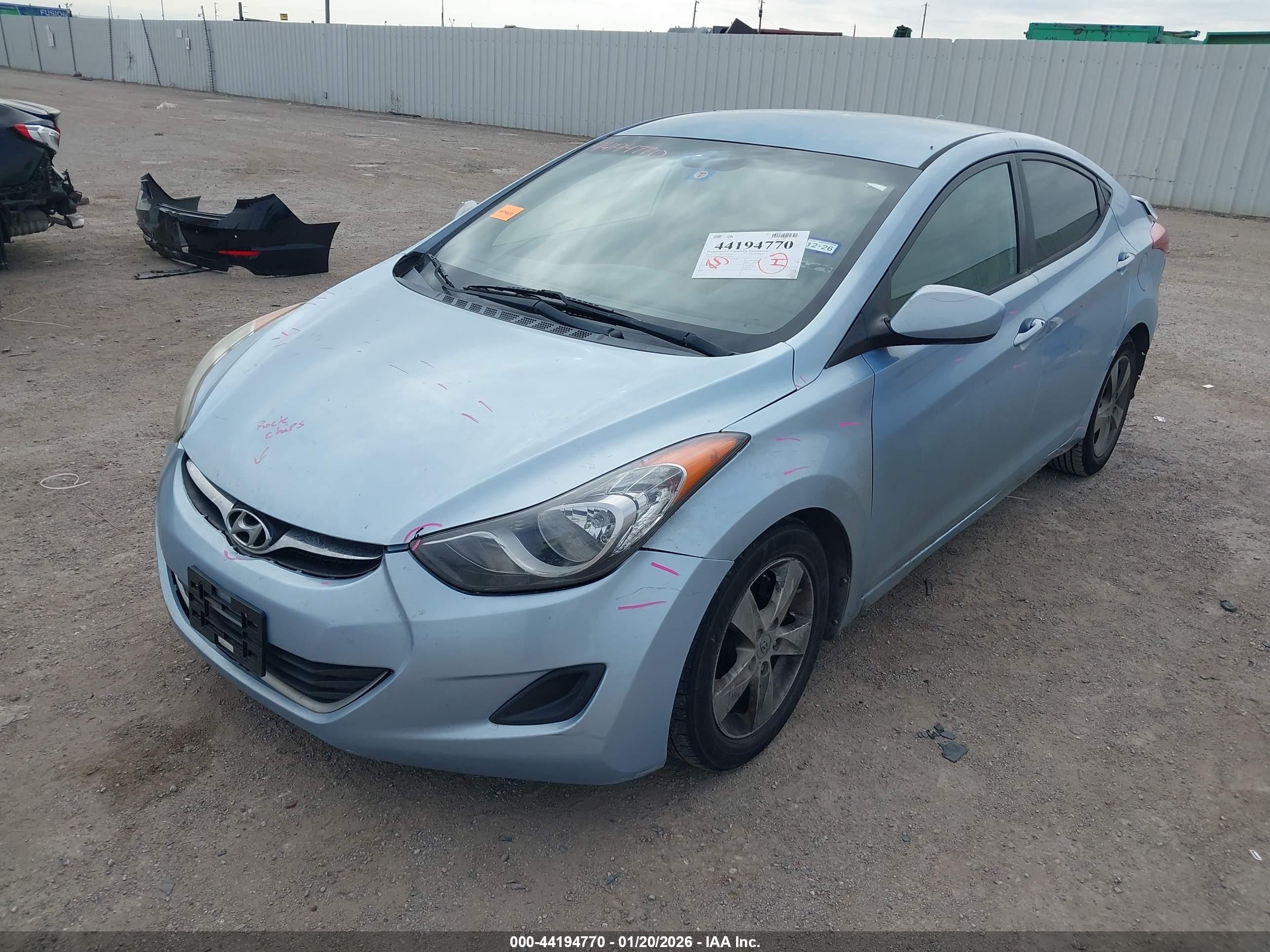 2011 Hyundai Elantra Gls (ulsan Plant) Синий vin: KMHDH4AE7BU156300