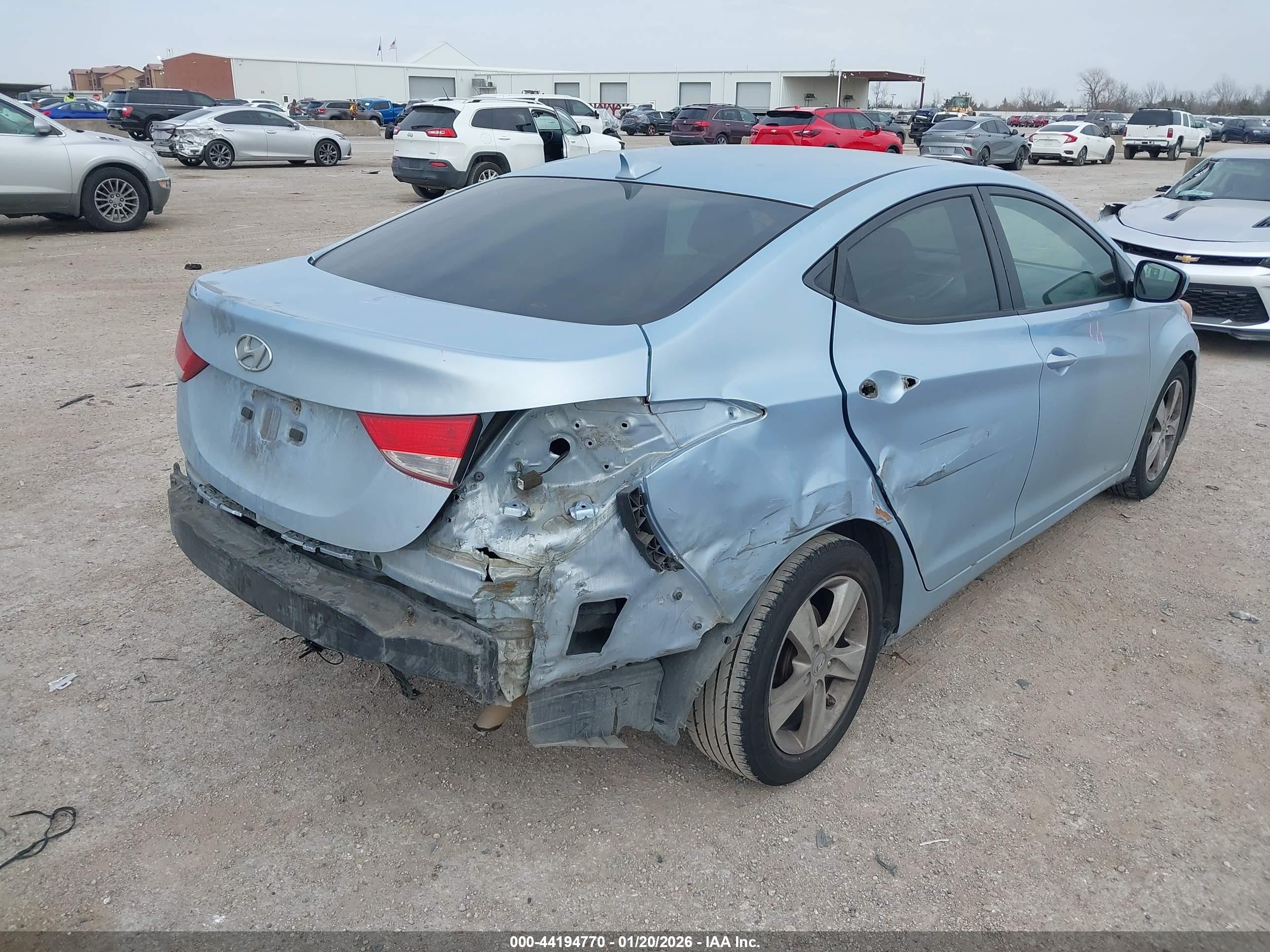 2011 Hyundai Elantra Gls (ulsan Plant) Синий vin: KMHDH4AE7BU156300