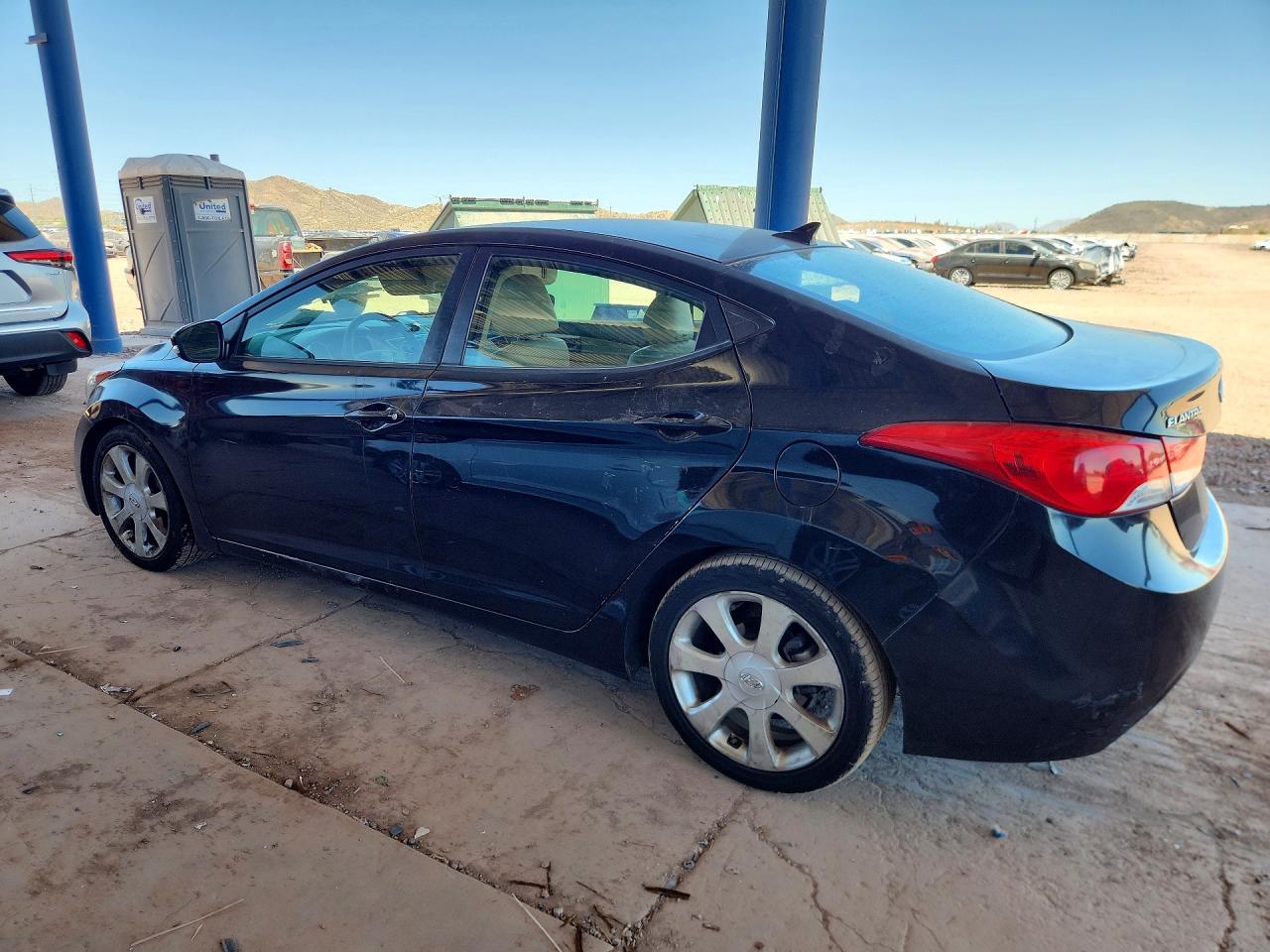 2011 Hyundai Elantra Limited Black vin: KMHDH4AE7BU157656