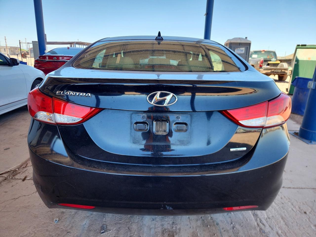 2011 Hyundai Elantra Limited Black vin: KMHDH4AE7BU157656