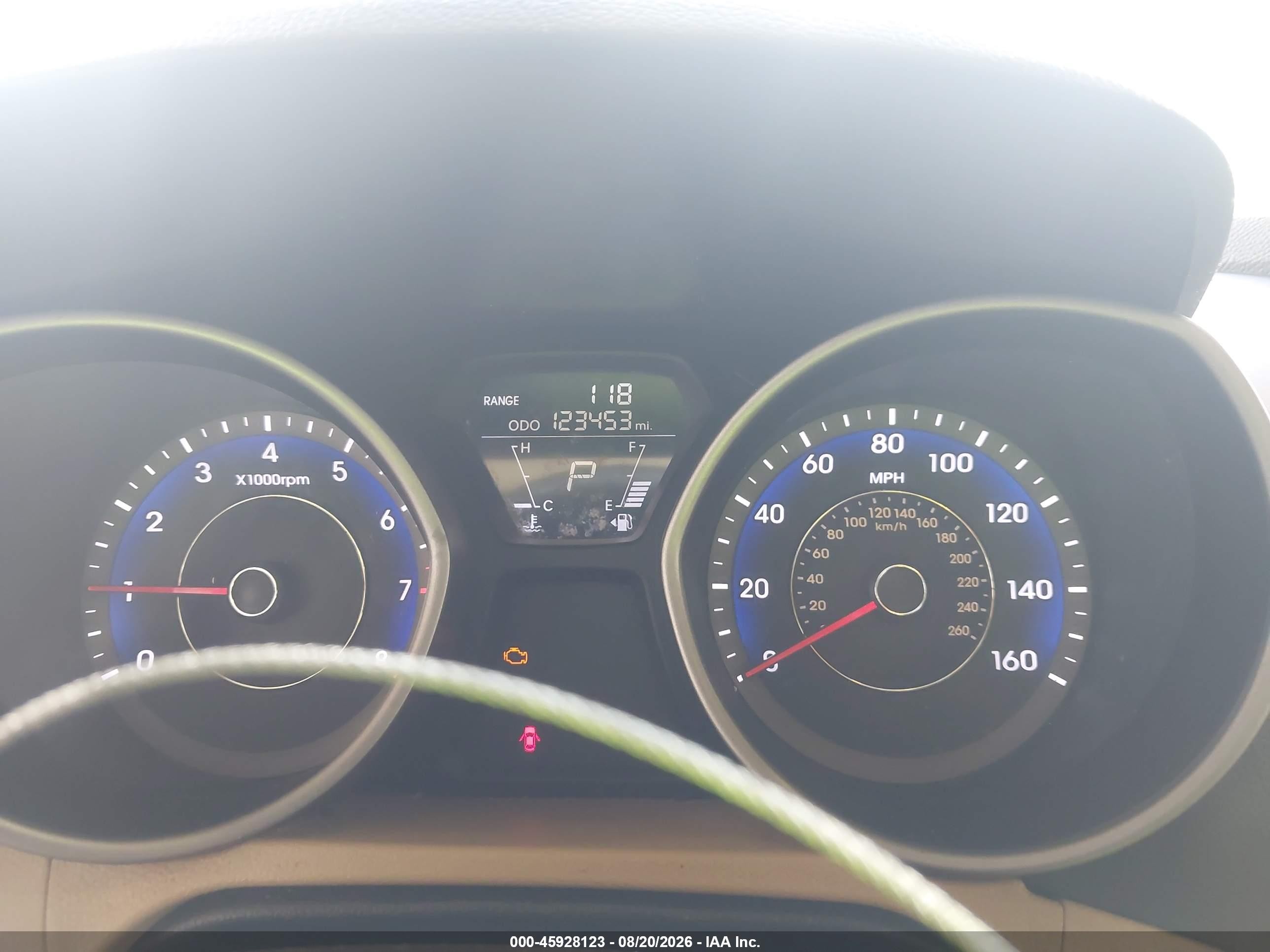 2012 Hyundai Elantra Gls (ulsan Plant) Red vin: KMHDH4AE7CU180291
