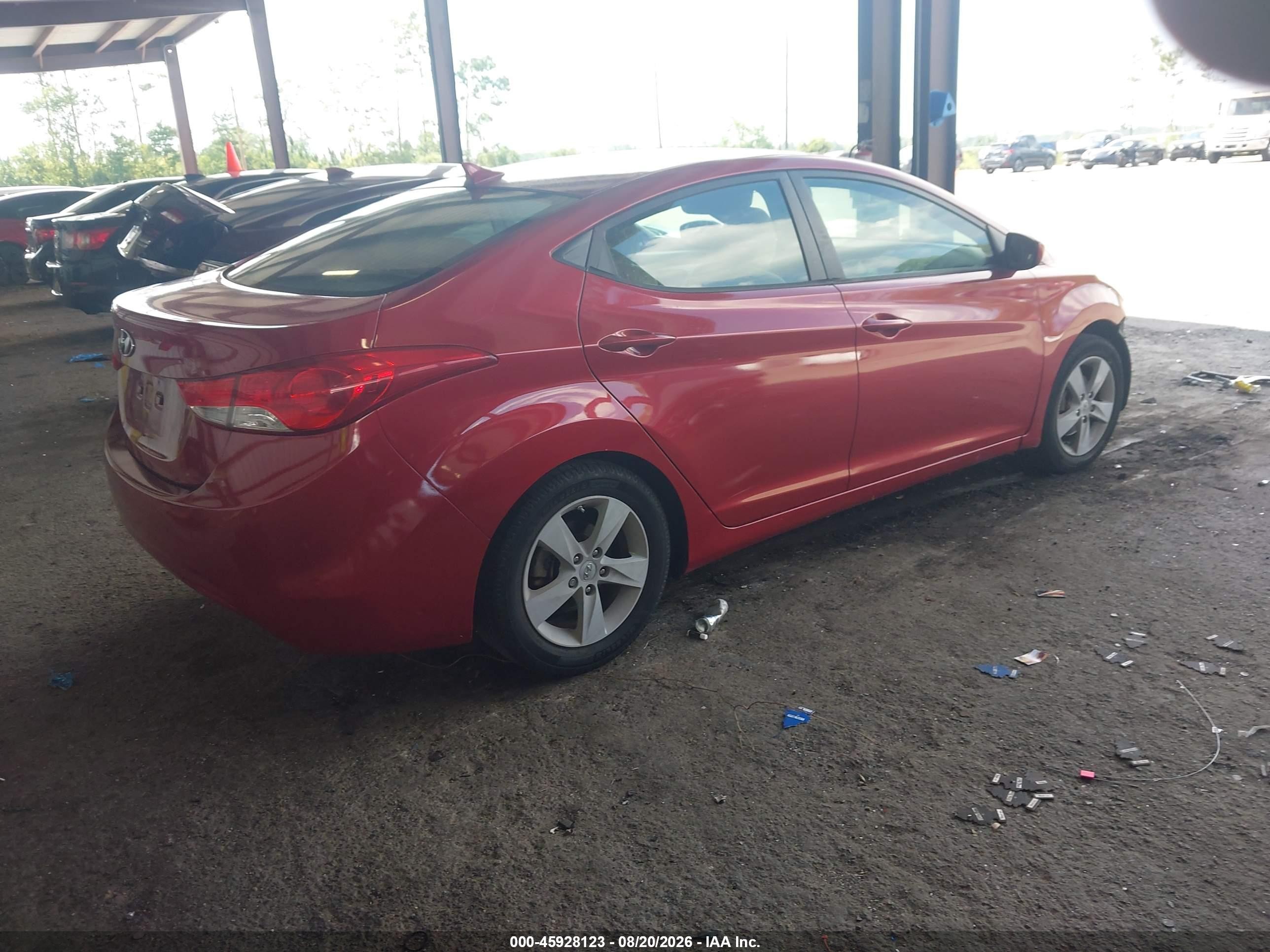2012 Hyundai Elantra Gls (ulsan Plant) Red vin: KMHDH4AE7CU180291